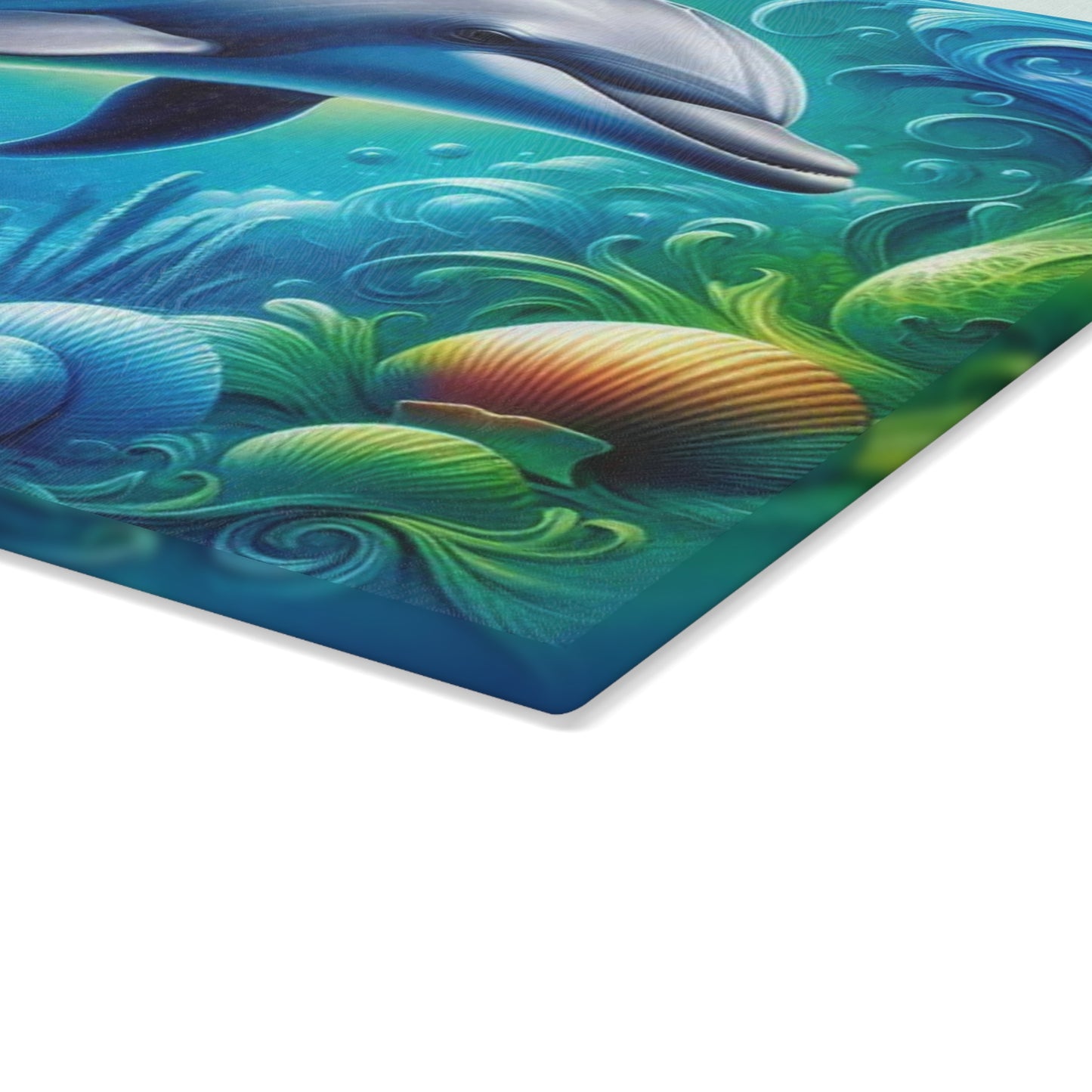 🐬🌊 Vibrant Dolphin Splash Cutting Board – Ocean Magic for Your Kitchen