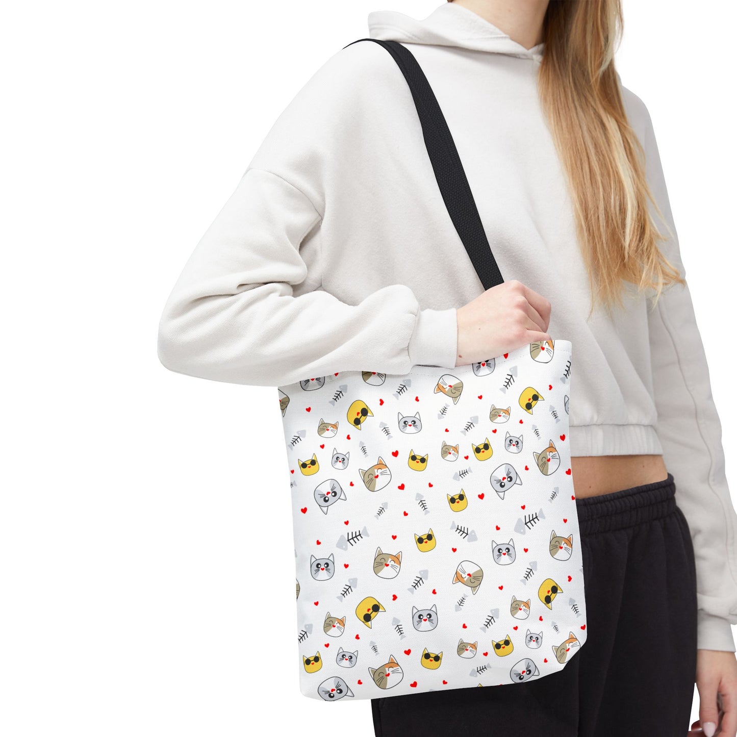 Charming Cat Lover Tote Bag – Durable, Spacious, and Perfect for Shopping, Work, or Everyday Adventures!