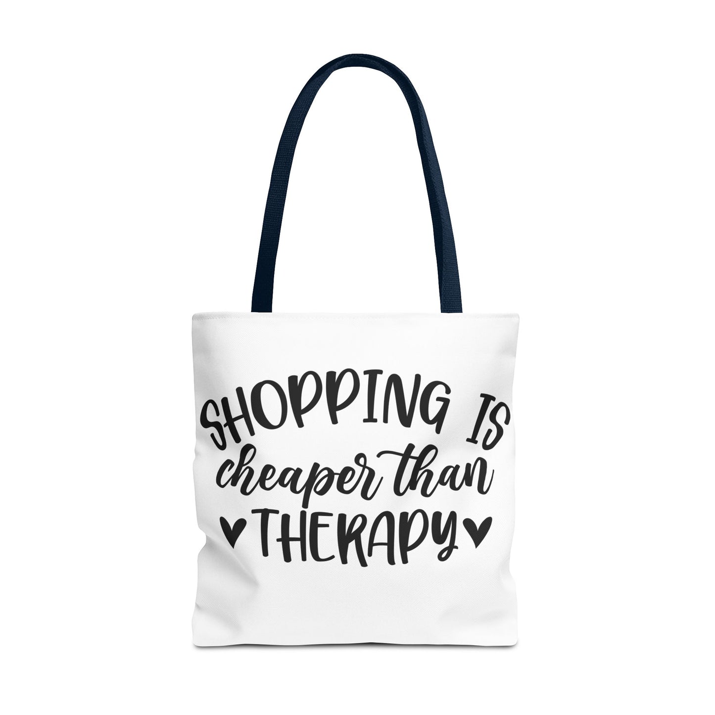 🛍️ Shopping Is Cheaper Than Therapy Tote Bag – Fun & Stylish Everyday Carry ❤️