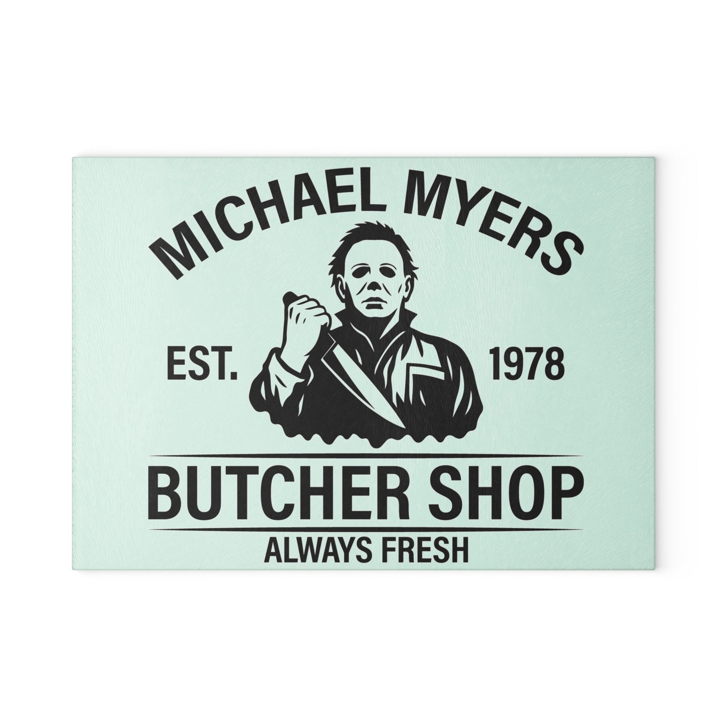 🔪 Horror Butcher Shop Cutting Board – Always Fresh Kitchen Decor 🖤