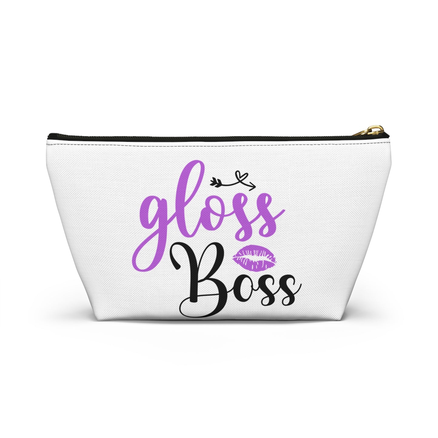 Accessory Pouch – "Gloss Boss" Purple Makeup Bag