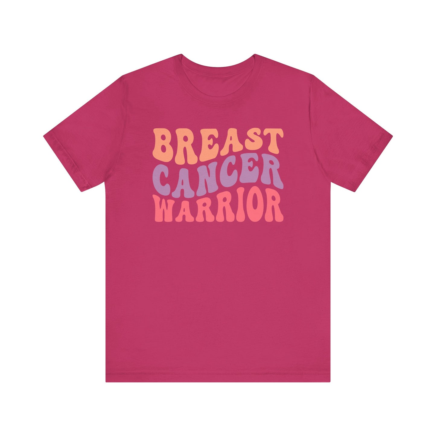 🎗️💪 Breast Cancer Warrior T-Shirt – Bold Retro Awareness Tee for Strength & Support 🌸
