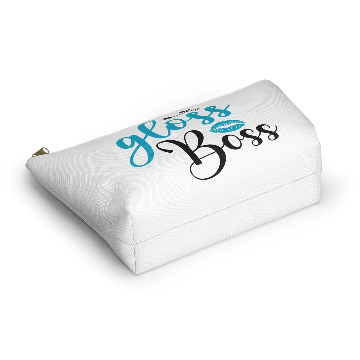 Accessory Pouch – "Gloss Boss" Teal Makeup Bag