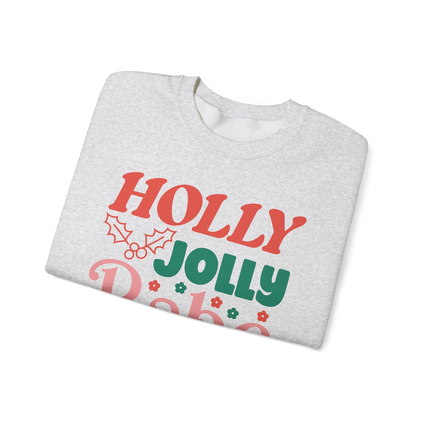 🎀✨ Holly Jolly Babe Retro Crewneck – Cute, Cozy & Festive