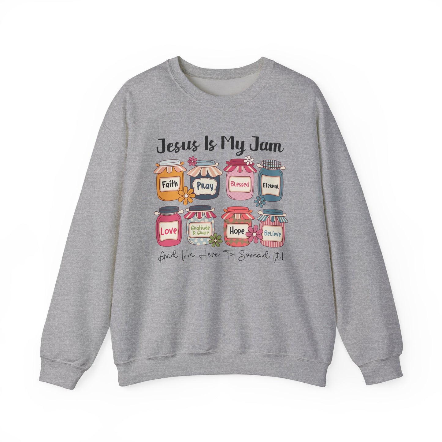 🙌✨ Jesus Is My Jam Sweatshirt – Faith, Love & Hope in Style 💖
