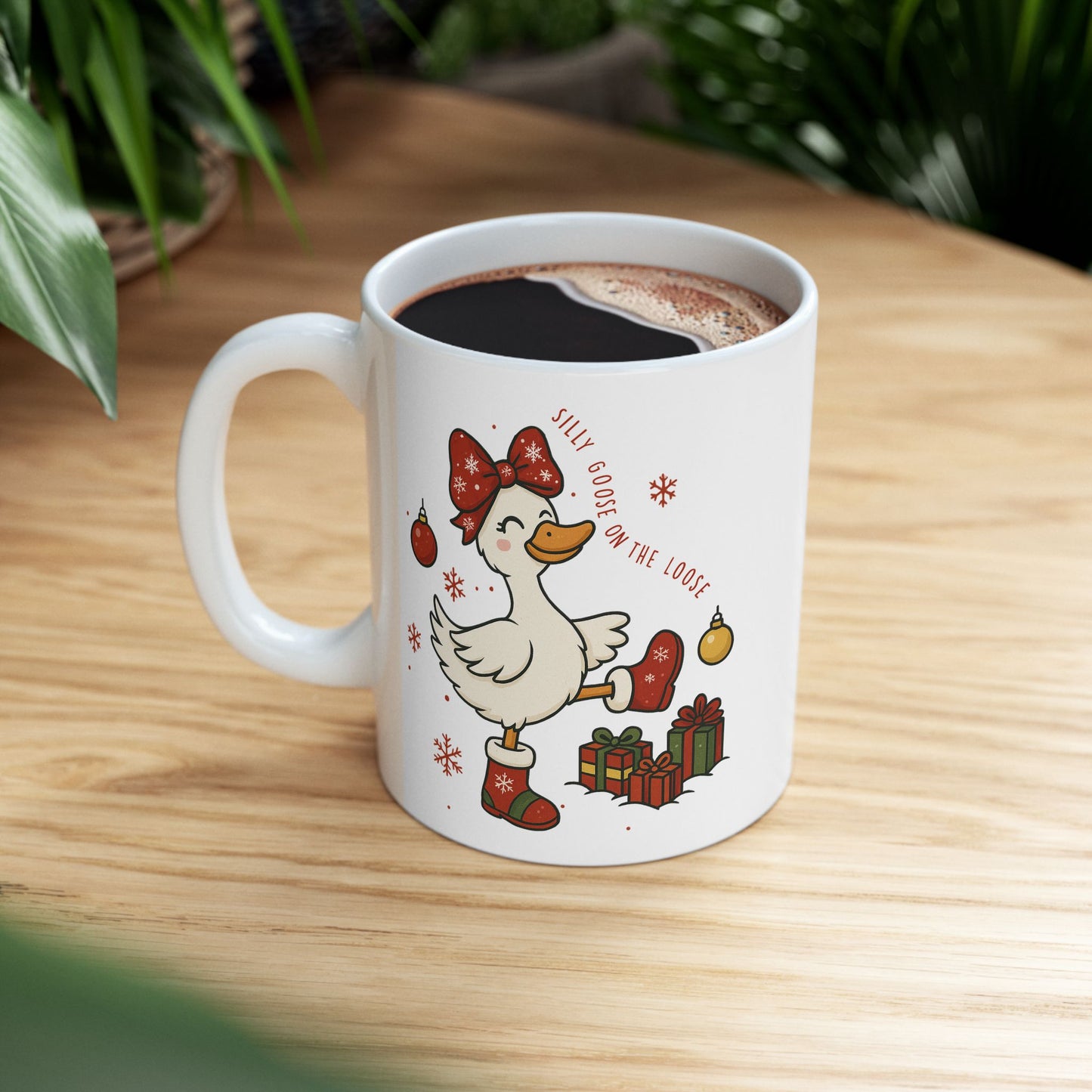🦢🎄 Silly Goose for the Holidays – Festive Winter Cup ✨☕