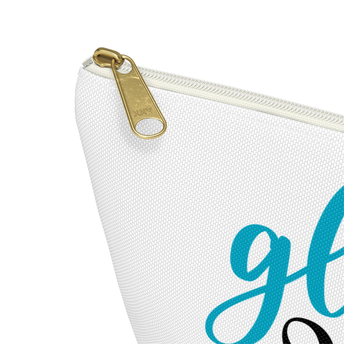 Accessory Pouch – "Gloss Boss" Teal Makeup Bag