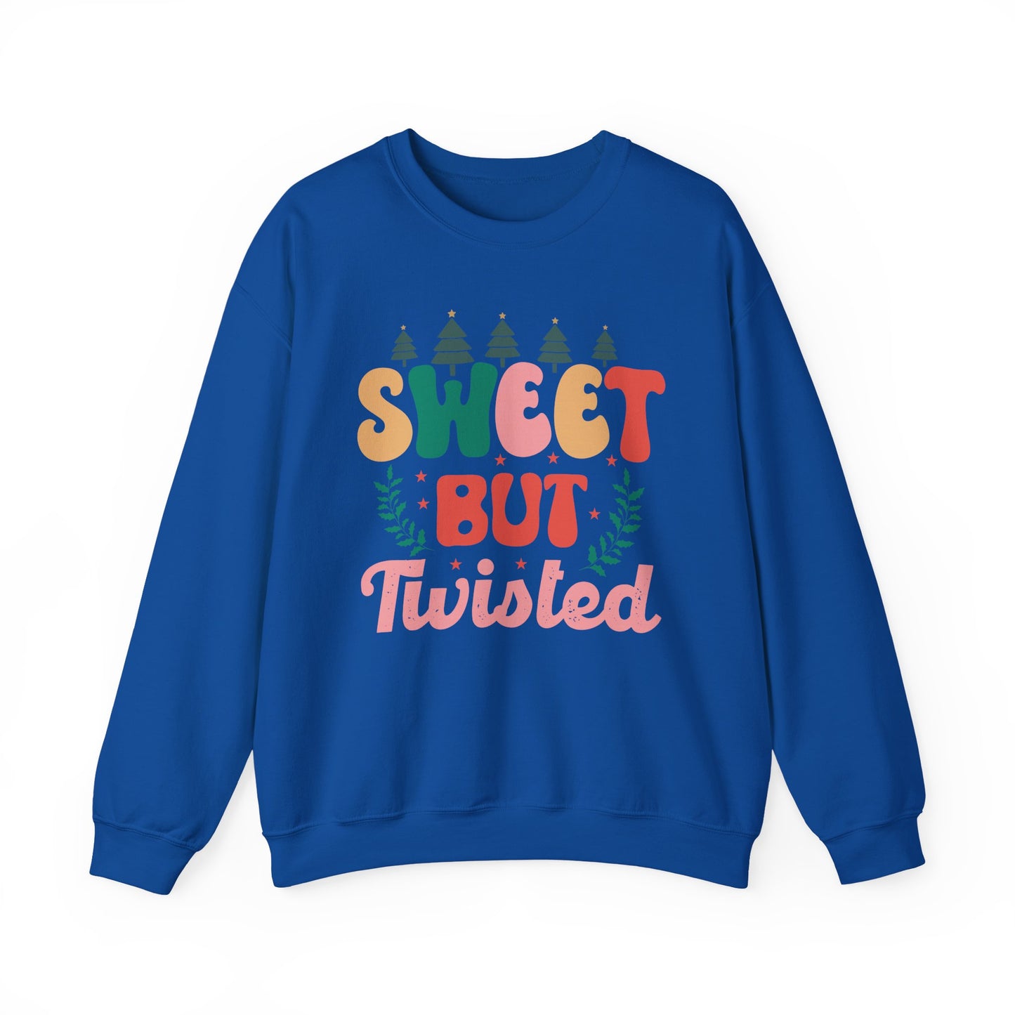🎀✨ Sweet But Twisted Sweatshirt – Retro Pastel Christmas Vibes for the Season 🌲💖