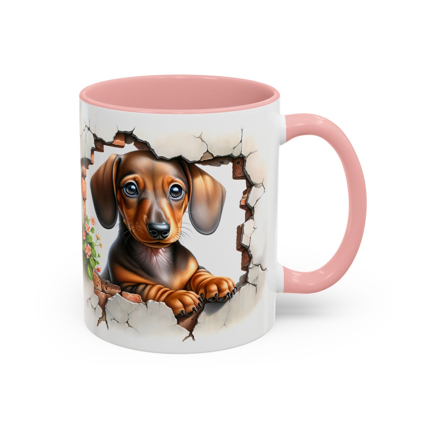 🐾🌭 Dachshund Puppy Accent Mug – Adorable Doxie Coffee Cup ☕❤️
