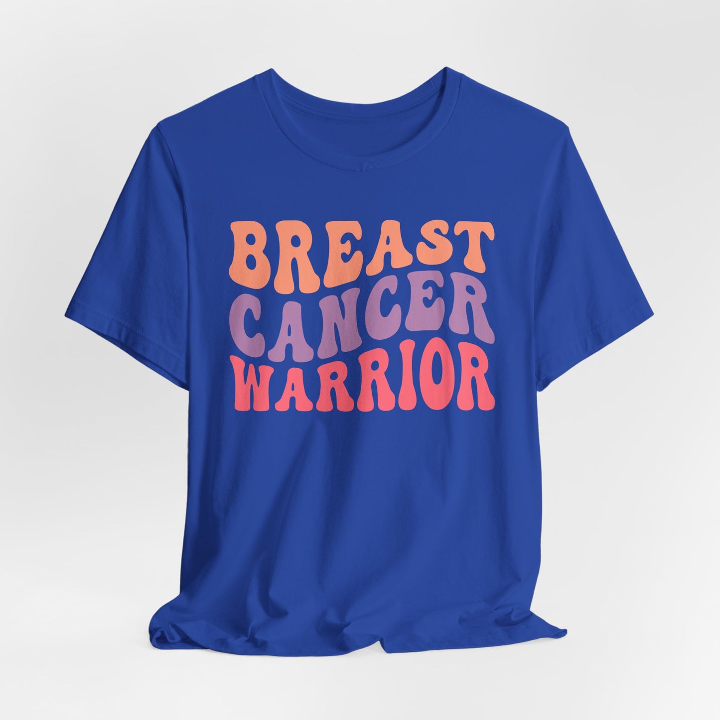 🎗️💪 Breast Cancer Warrior T-Shirt – Bold Retro Awareness Tee for Strength & Support 🌸