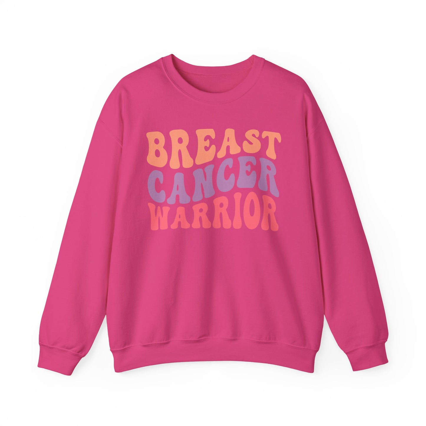 🌸✊ Breast Cancer Warrior Sweatshirt – Retro Awareness & Survivor Strength Crewneck