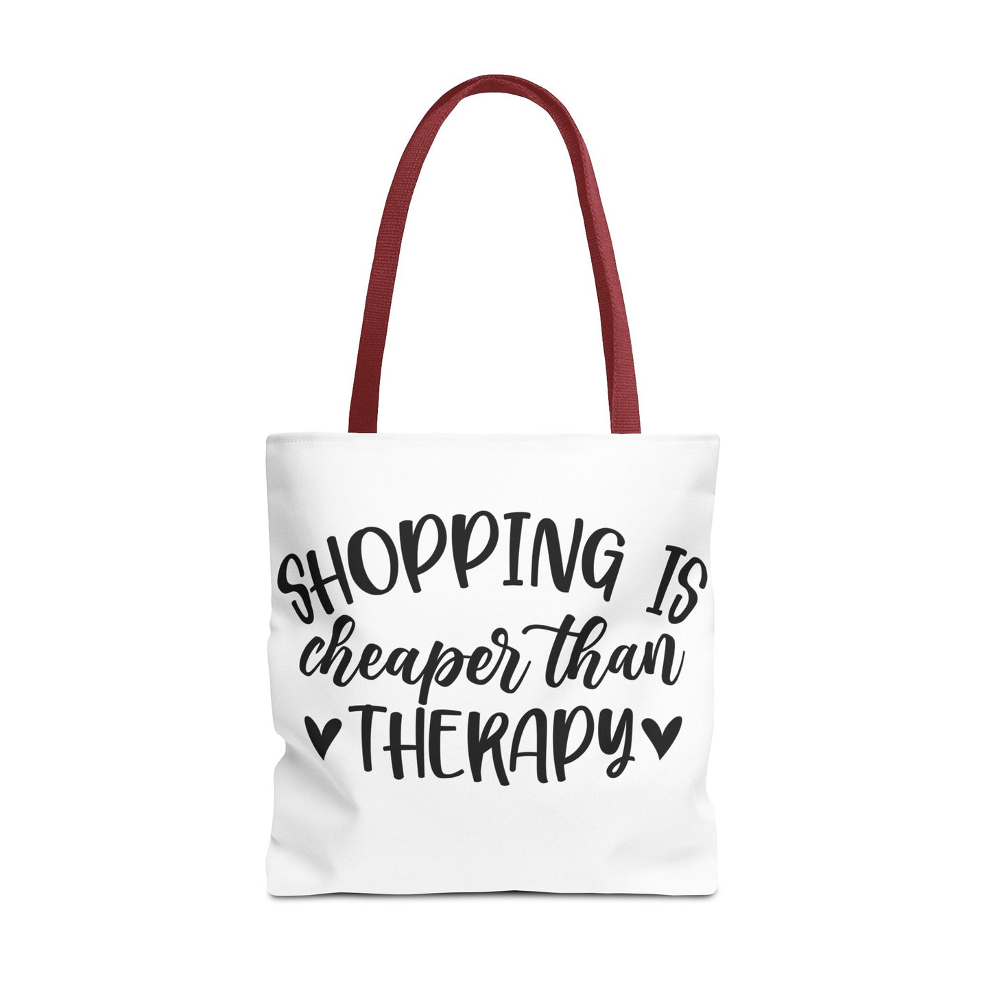 🛍️ Shopping Is Cheaper Than Therapy Tote Bag – Fun & Stylish Everyday Carry ❤️