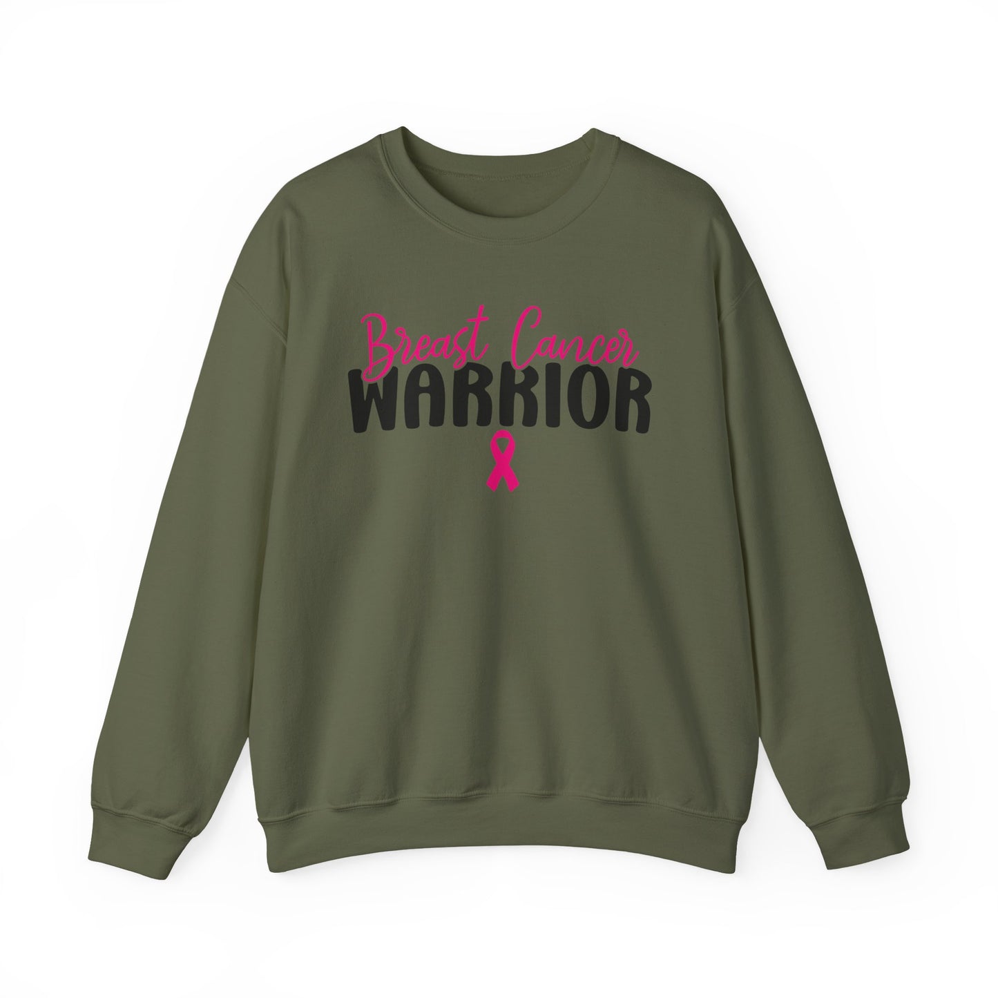 🎀💪 Breast Cancer Warrior Sweatshirt – Survivor Strength & Awareness Crewneck