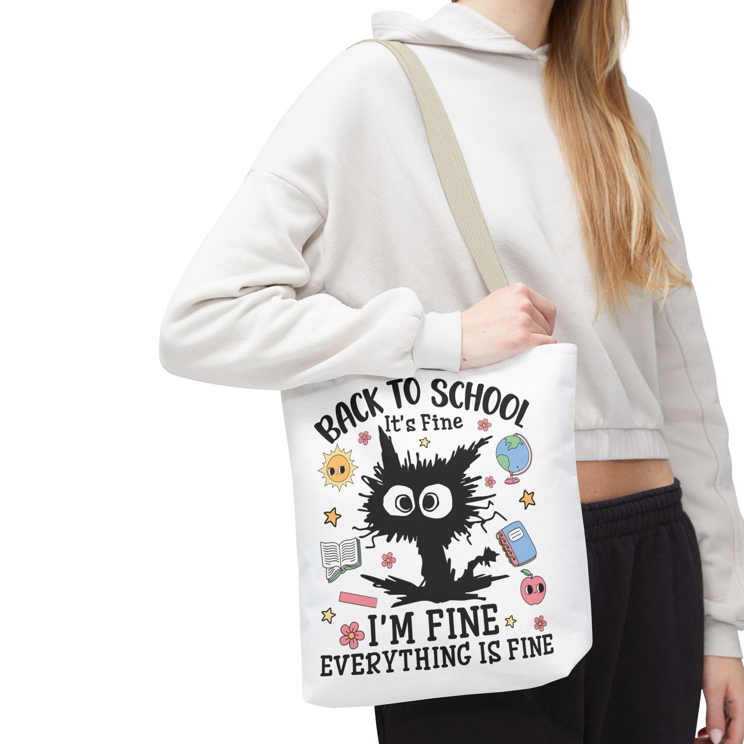 👀 I See Smart People Tote – Kawaii School Vibes with a Clever Twist 🍎