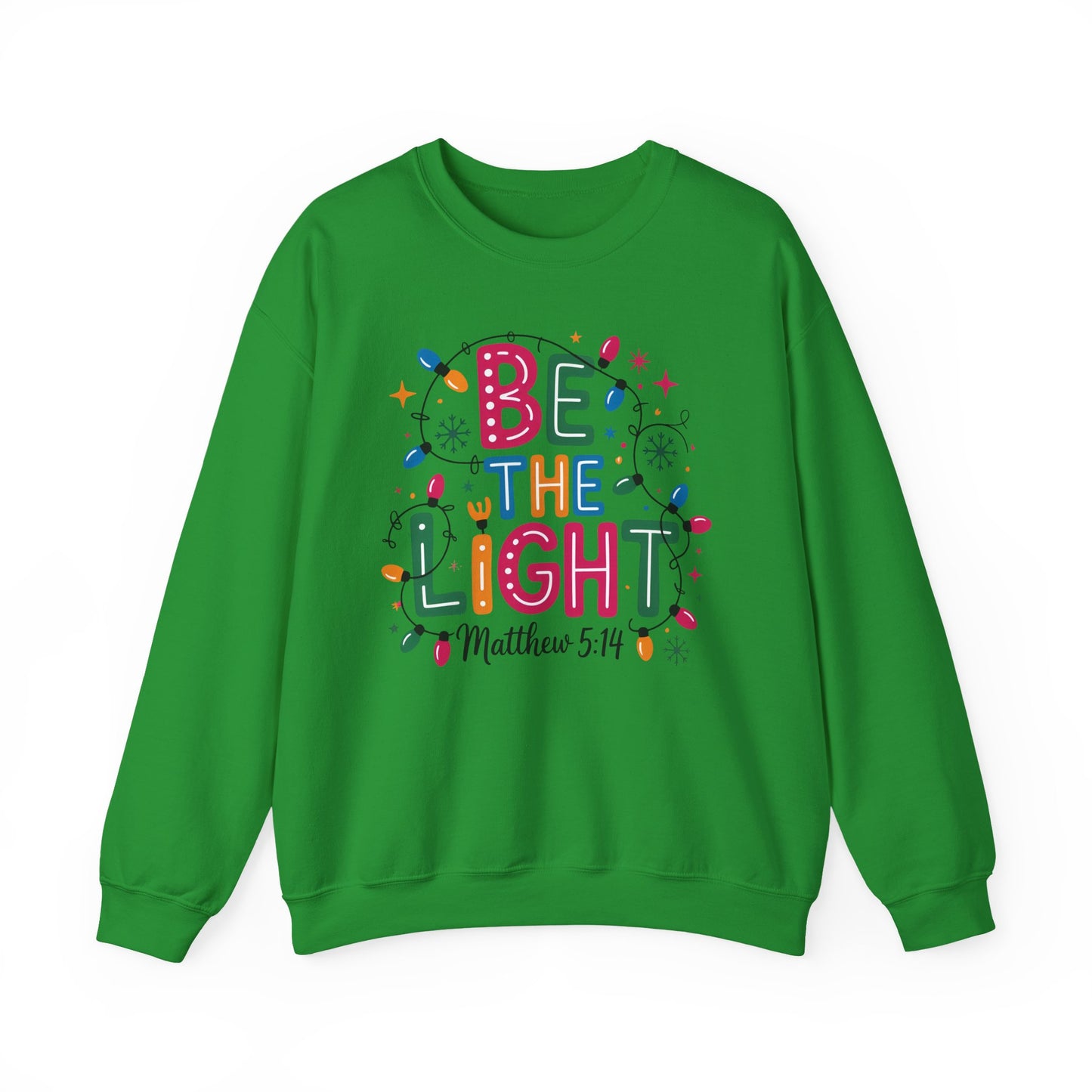 ✨🕯️ Be The Light – Matthew 5:14 Sweatshirt 🌟🎄