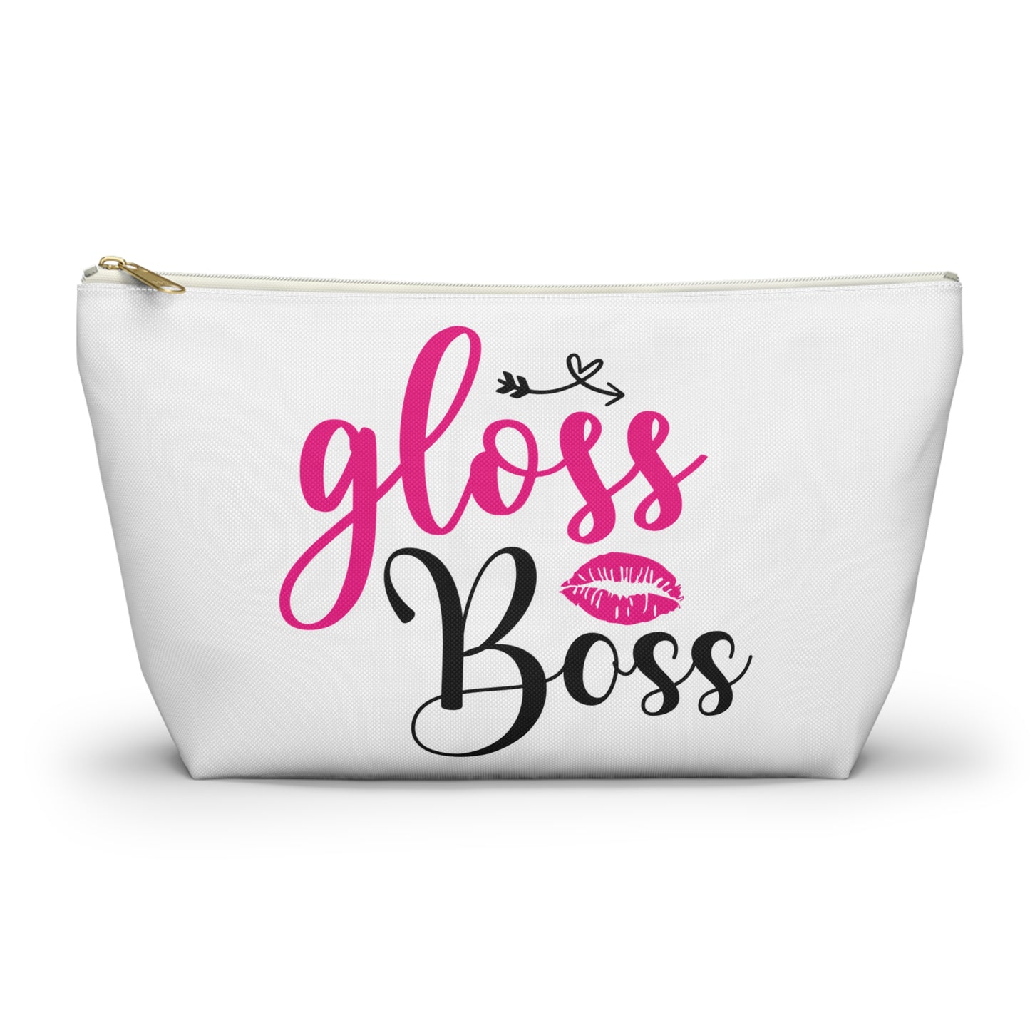 Accessory Pouch – "Gloss Boss" Pink Makeup Bag