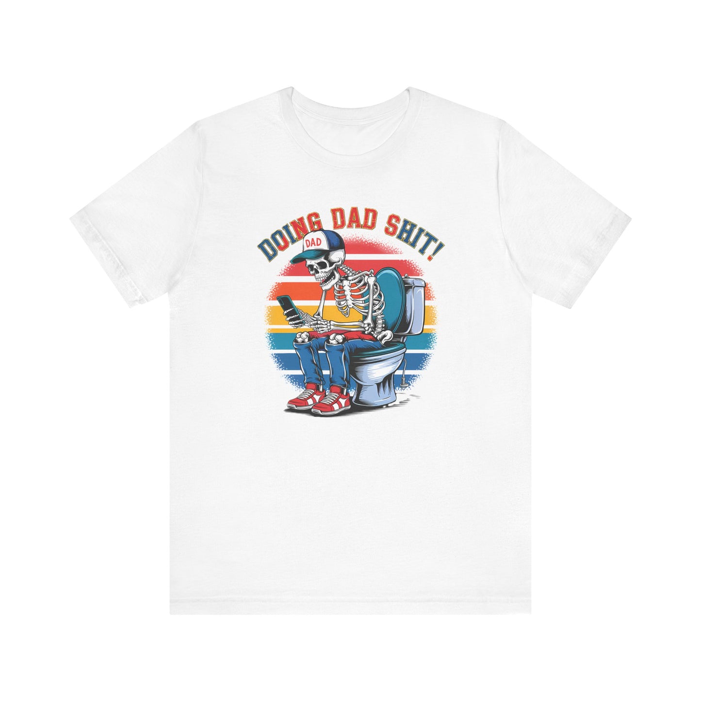 🧻 HACIENDO CABRAS DE PAPÁ | Camiseta gráfica divertida con esqueleto en el inodoro