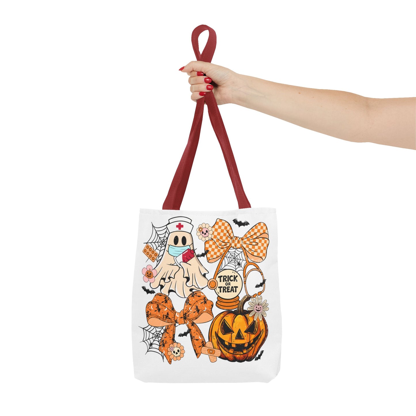 🩺 Nurse Ghost Tote Bag – Spooky Season Meets Healthcare Heroes 👻👜