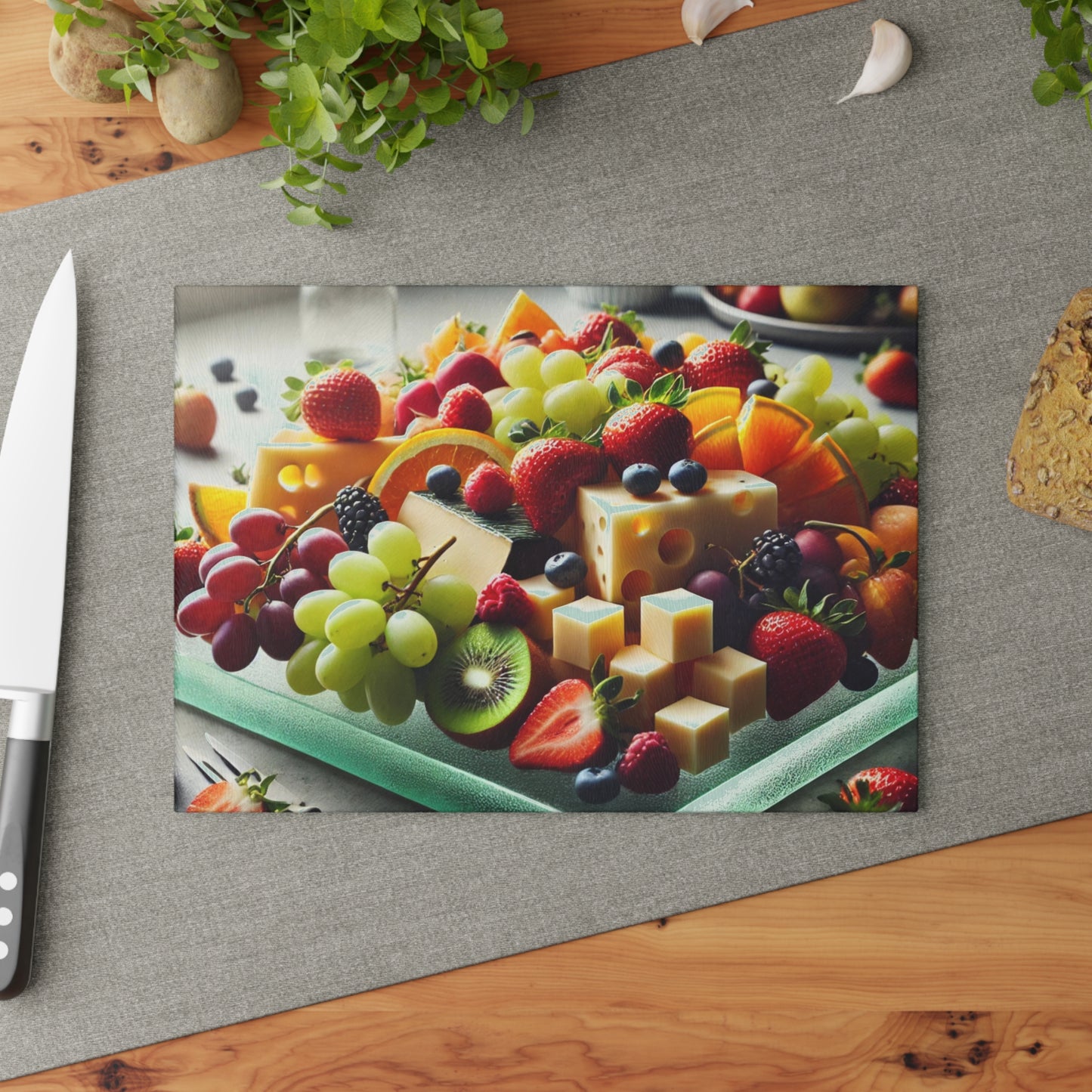 Exhibición de frutas y quesos, tabla de quesos, tabla de frutas, tabla de charcutería, bandeja de frutas, ideas para tablas de quesos, decoración de cocina, bandeja para servir