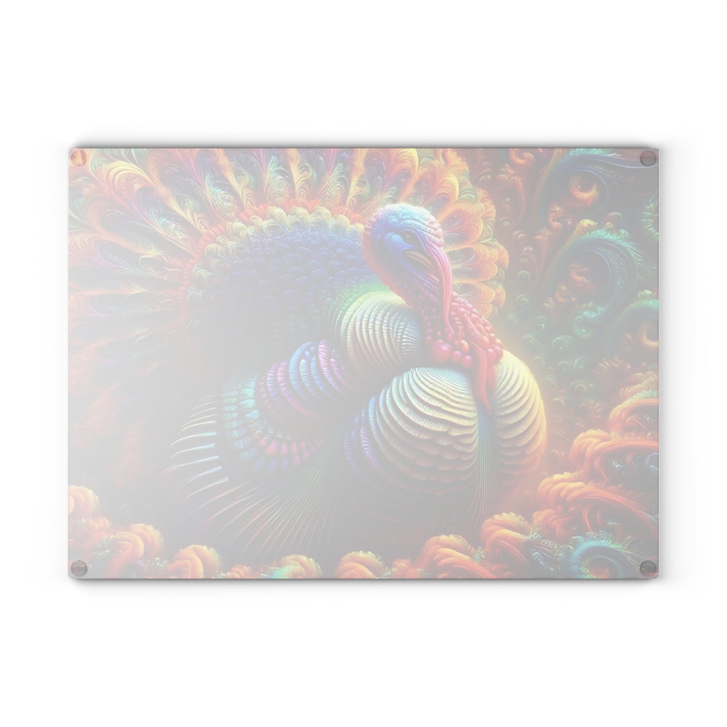 🦃 Rainbow Turkey Cutting Board – Festive Flair for Your Fall Kitchen 🍂