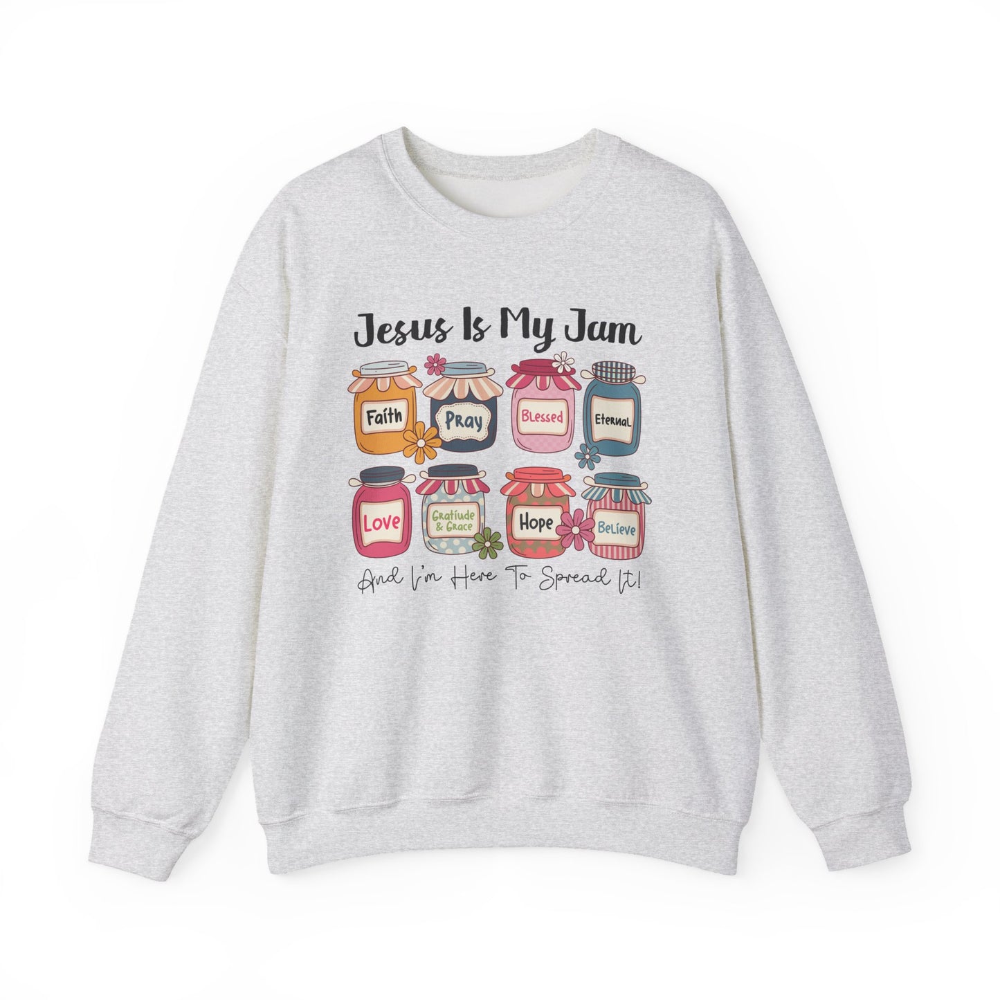 🙌✨ Jesus Is My Jam Sweatshirt – Faith, Love & Hope in Style 💖