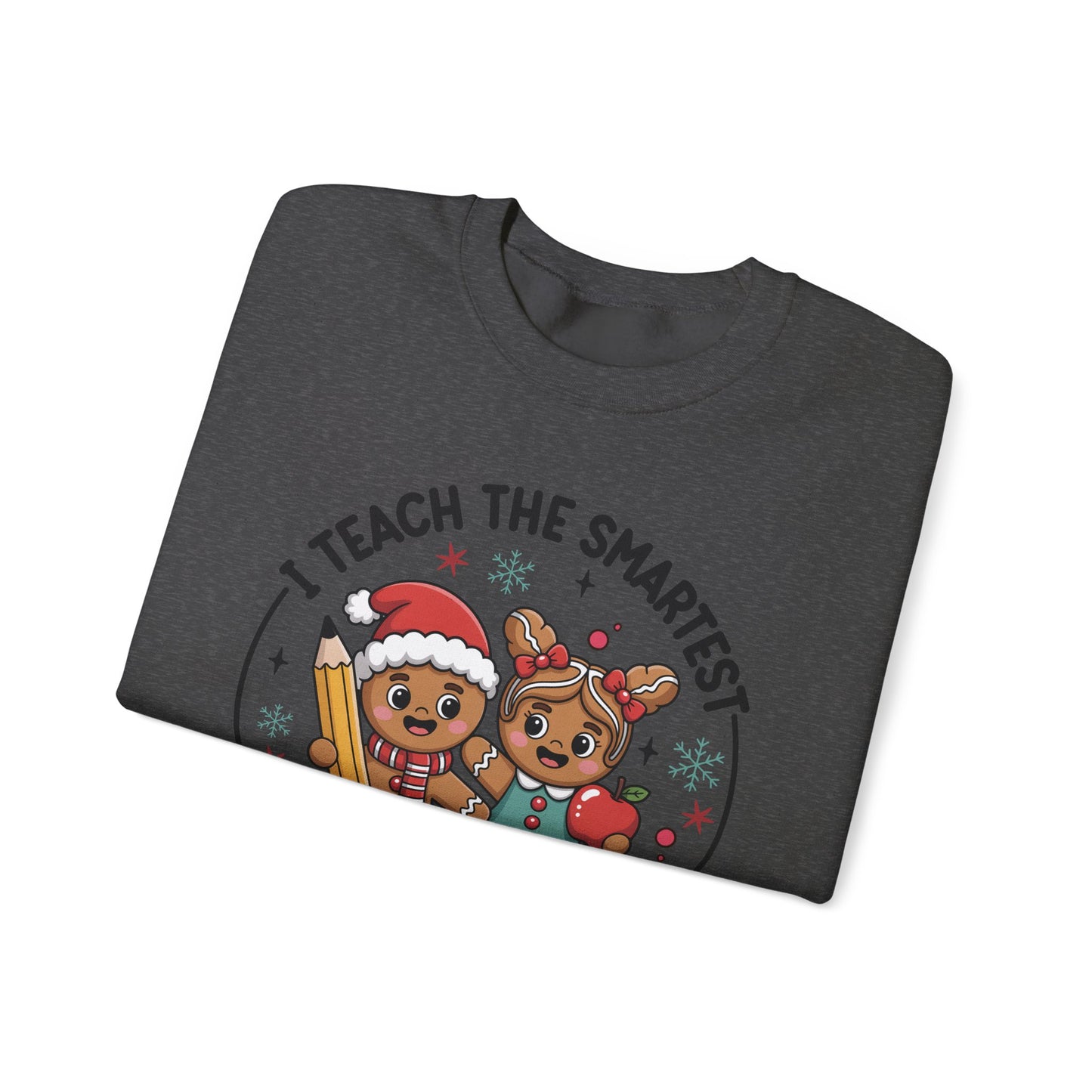 🍪✏️ Smartest Cookies Teacher Sweatshirt – Cute Gingerbread Classroom Vibes 🍎❄️