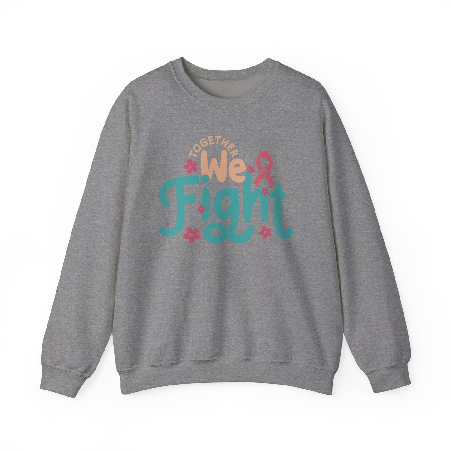 🎀🌸 Together We Fight Sweatshirt – Breast Cancer Awareness & Support Crewneck