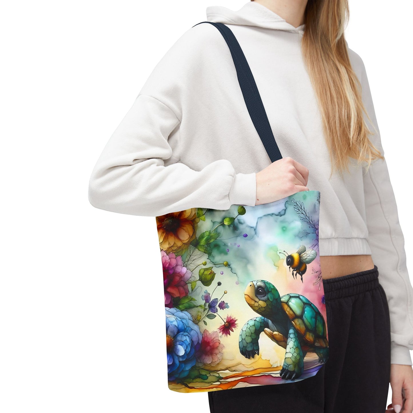 Bolsa de mano - Diseño de tortugas coloridas