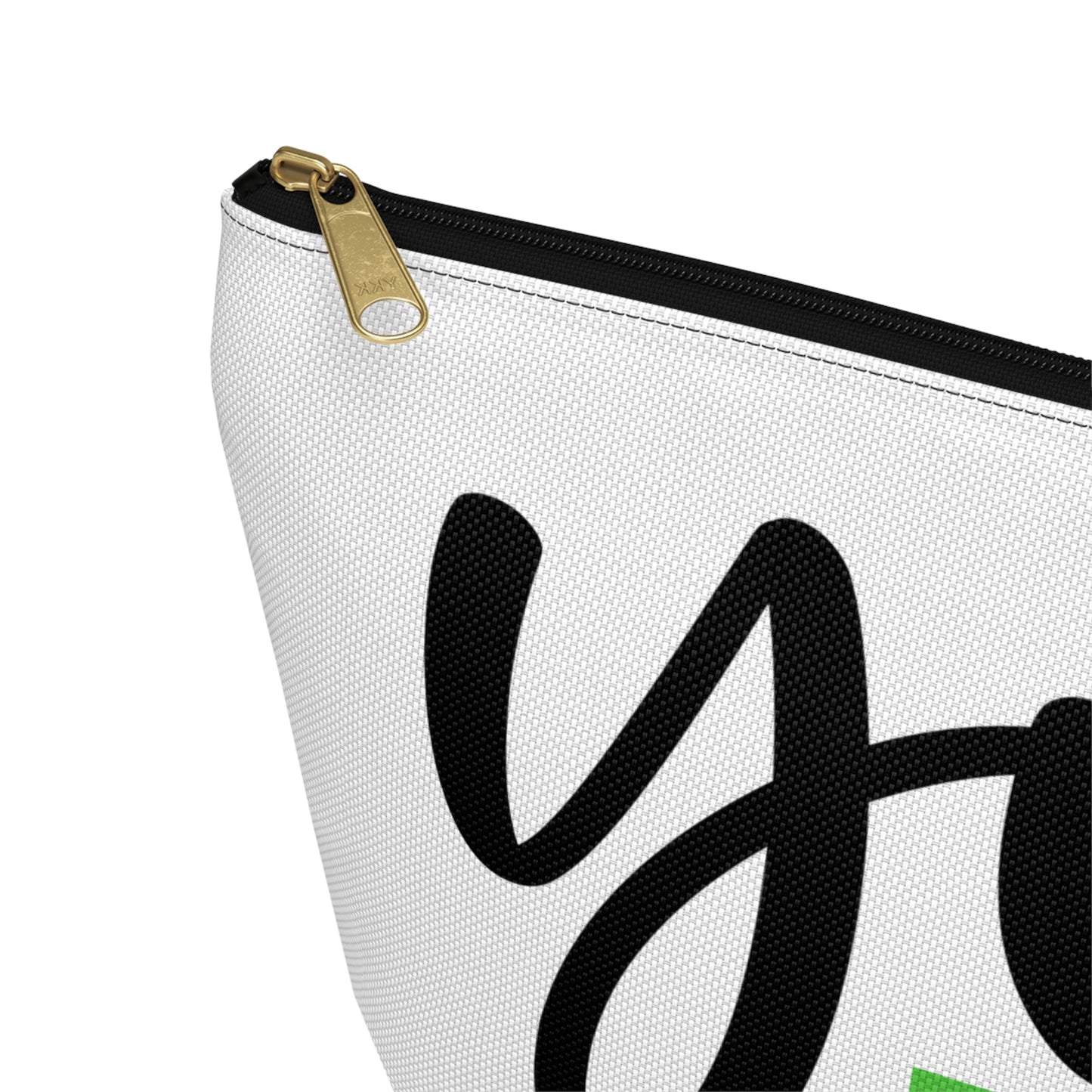 Accessory Pouch – "You Look Lovely Today" Green Makeup Bag