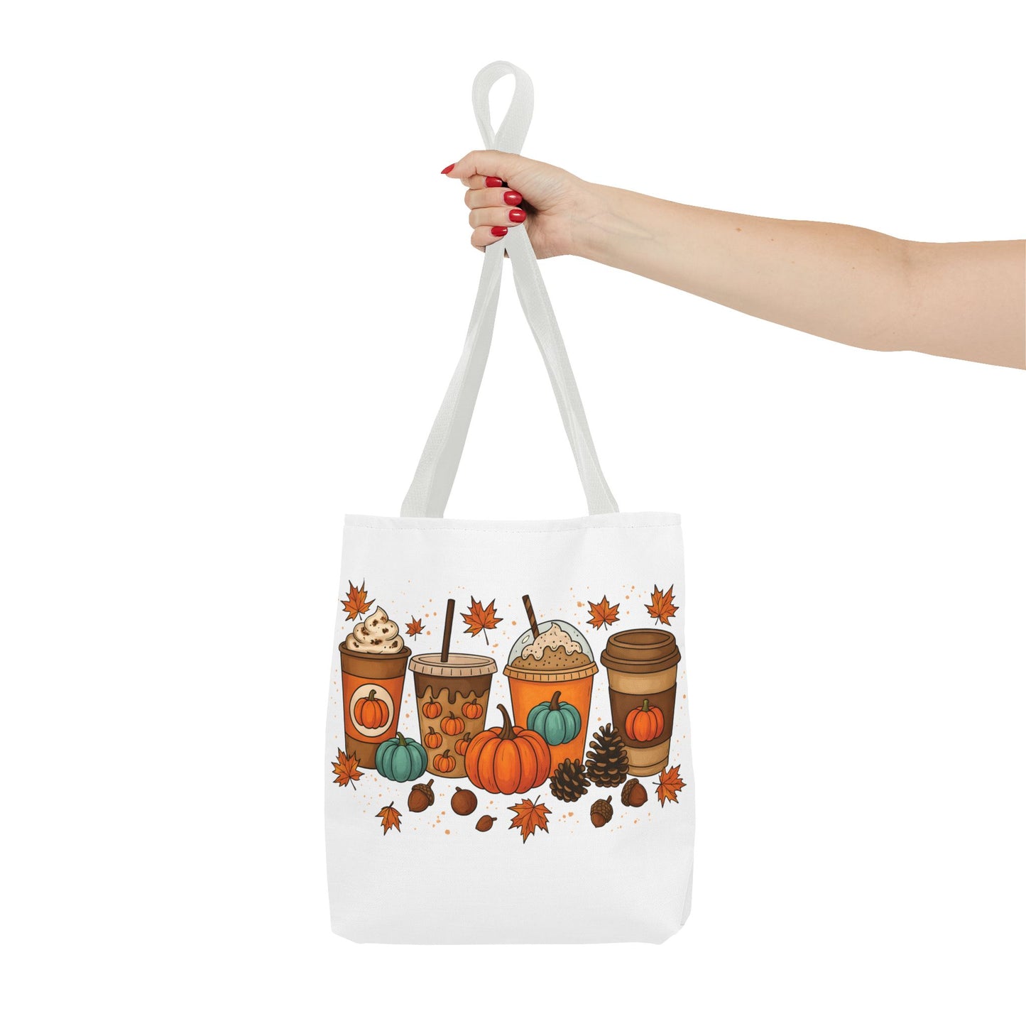 🎃 Pumpkin Spice Vibes Tote Bag – Sippin’ Cozy Fall in Style ☕🍂