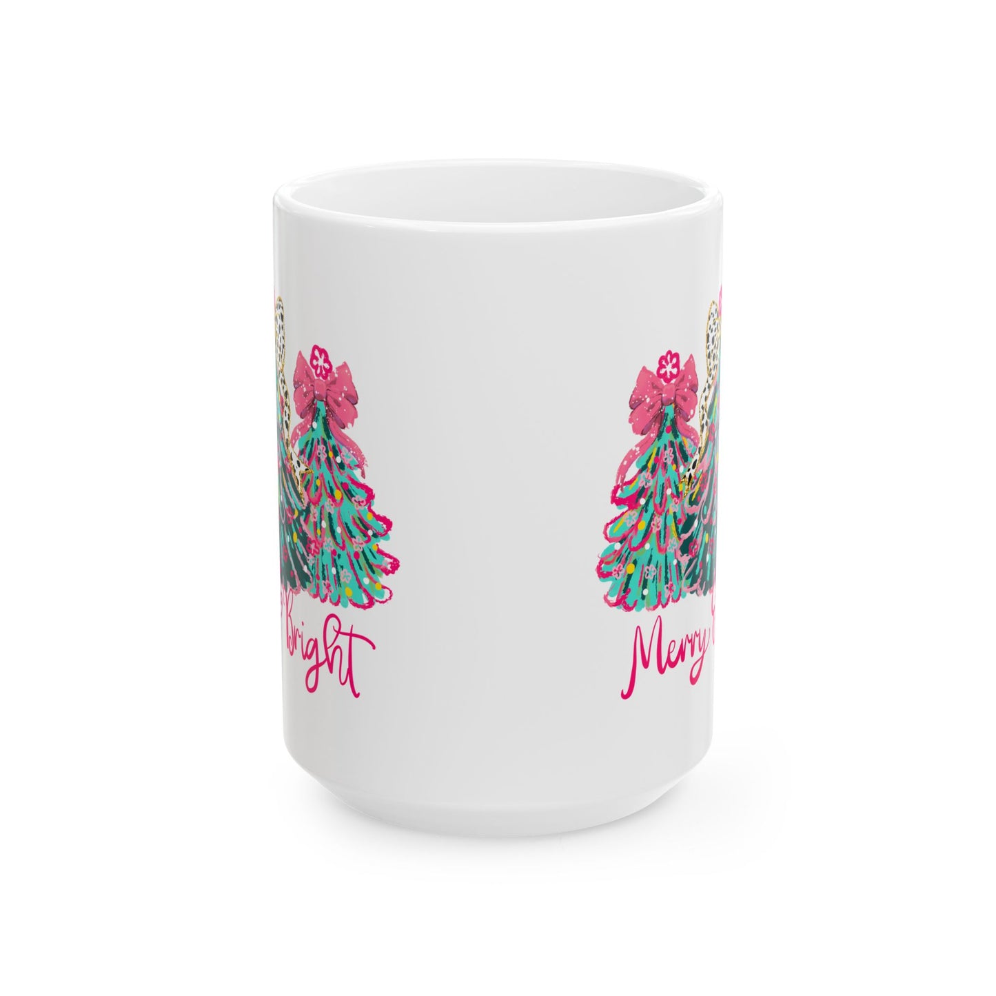 🎄 Merry & Bright Christmas Tree Mug – Glam Holiday Cheer in Every Sip ✨