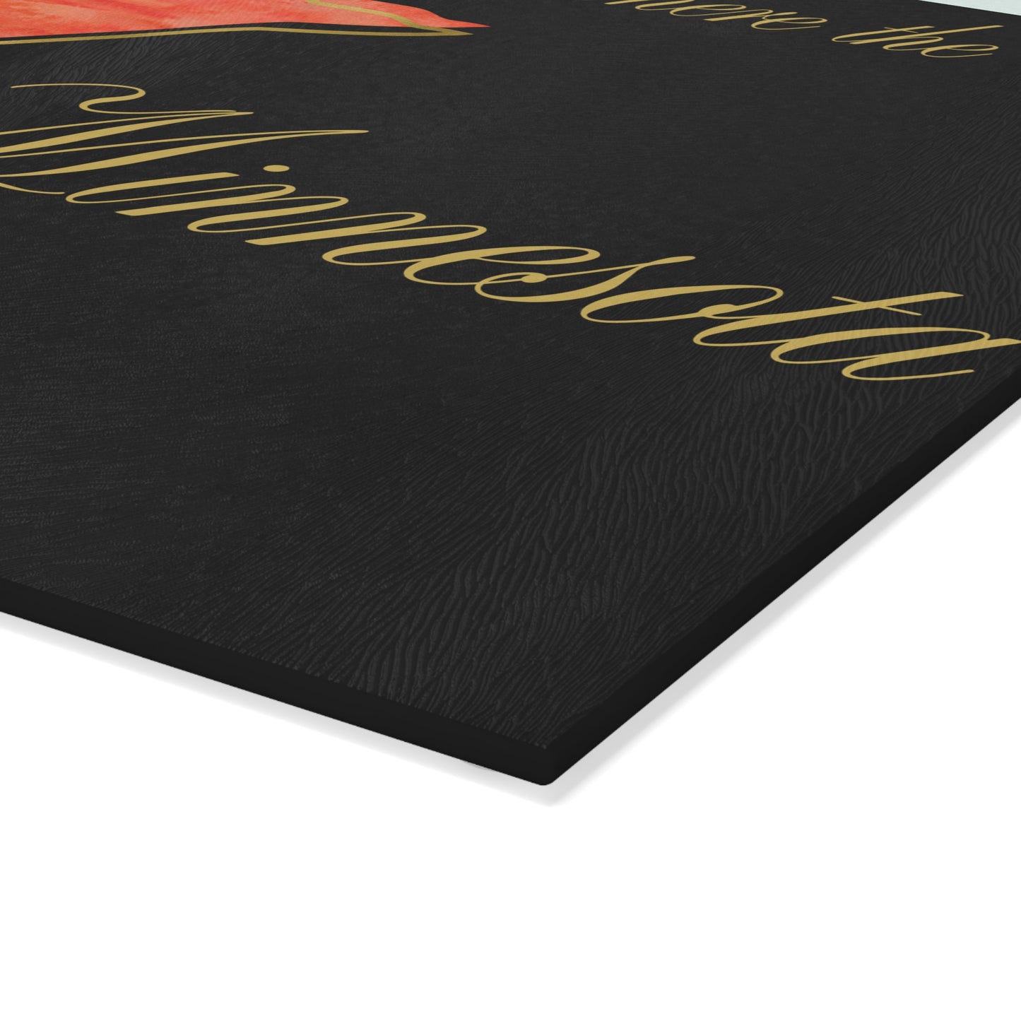 ❤️ Minnesota Floral Cutting Board – Bold Northern Charm with Golden Elegance 🌸