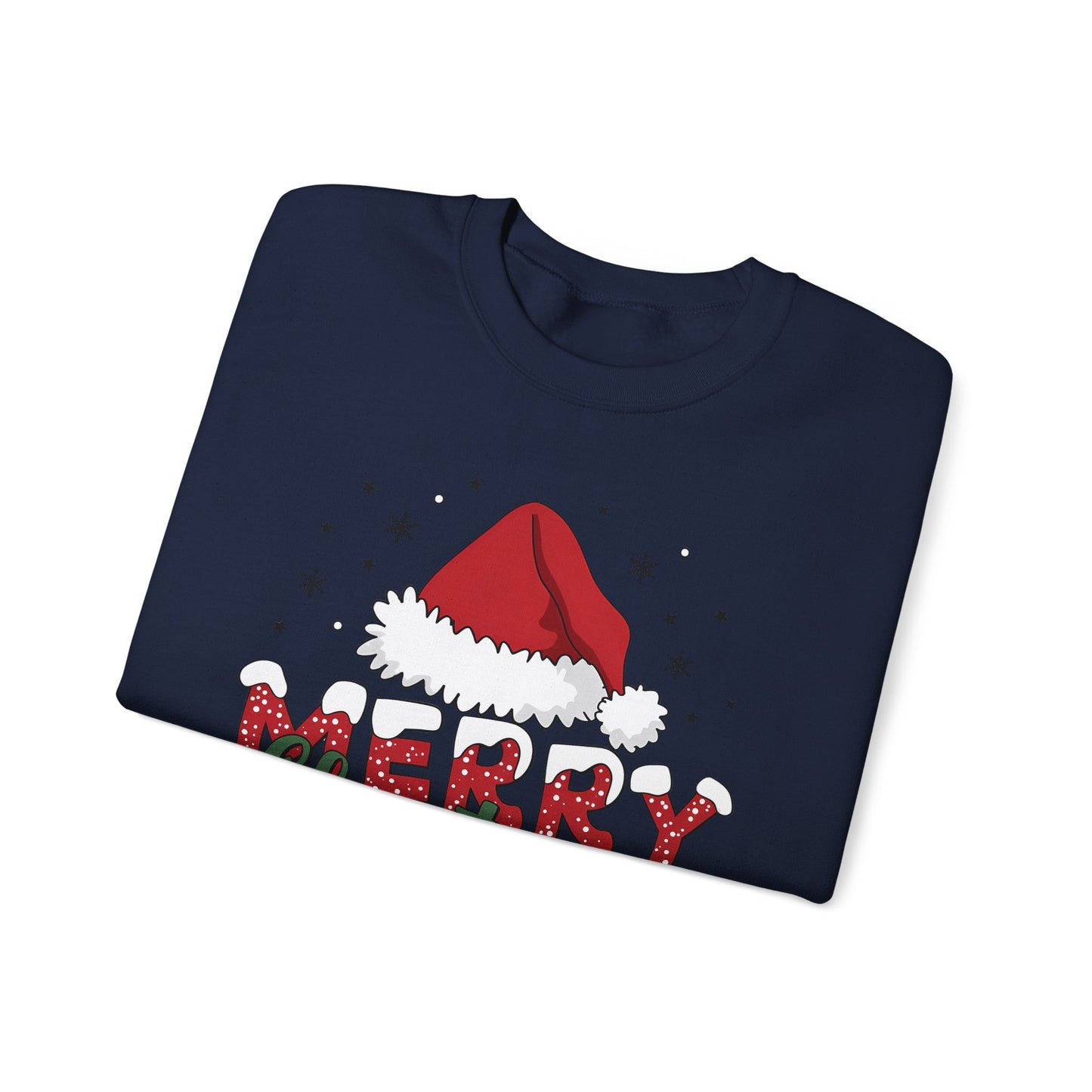 🎅✨ Merry Christmas Santa Hat Sweatshirt – Classic Festive Holiday Style