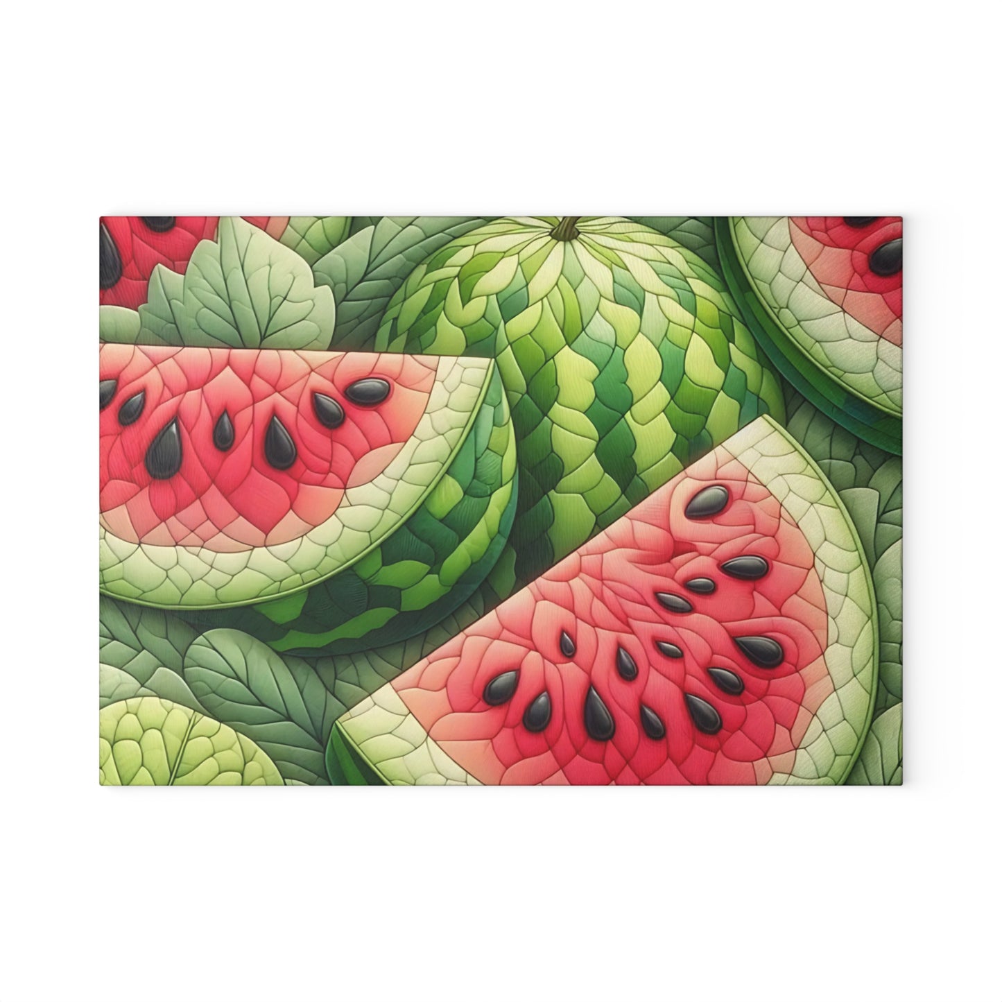 🍉 Juicy Watermelon Glass Cutting Board – Sweet Summer Kitchen Vibes