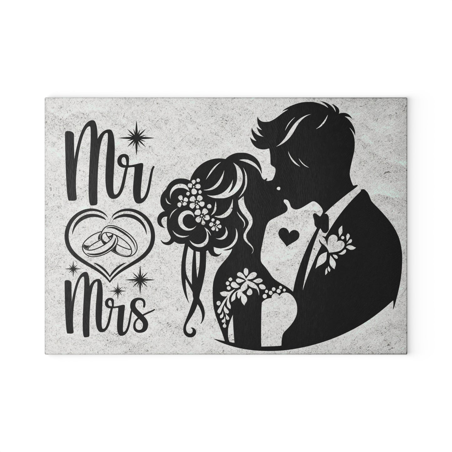 Tabla de cortar para boda de Sr. y Sra.: un elegante romance playero para tu cocina