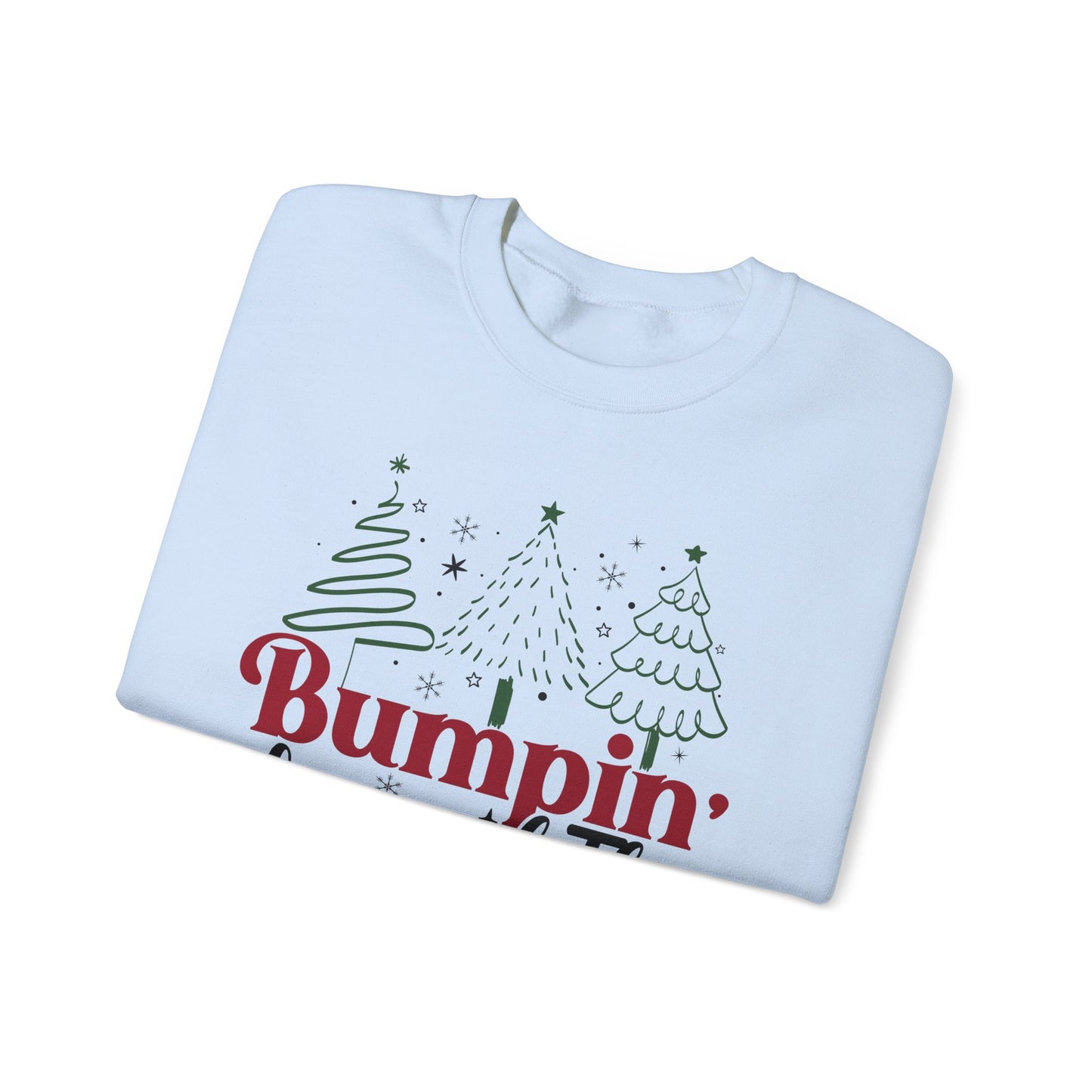 🎄👶 Bumpin’ Around the Christmas Tree Sweatshirt – Cute Holiday Maternity Top ❤️