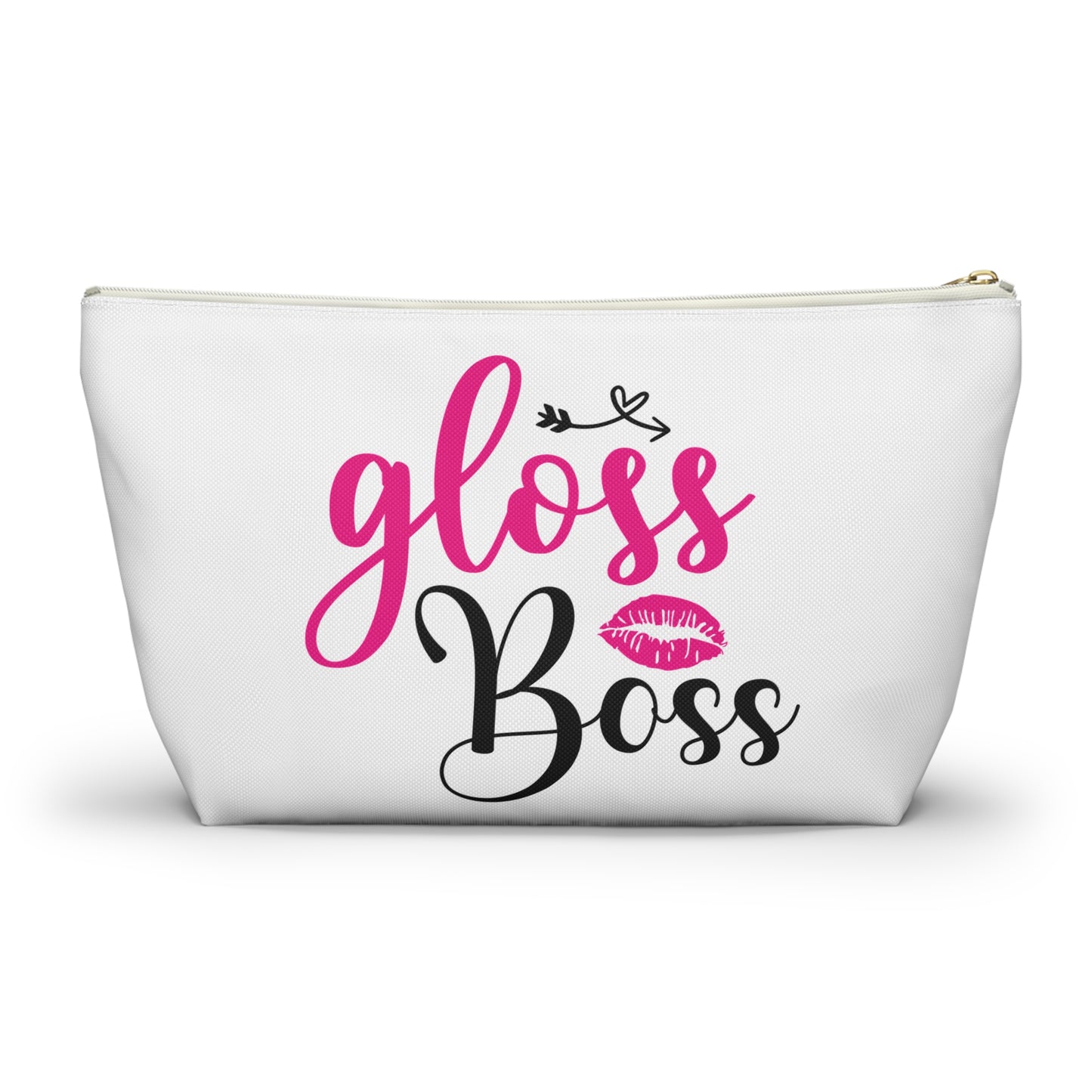 Accessory Pouch – "Gloss Boss" Pink Makeup Bag