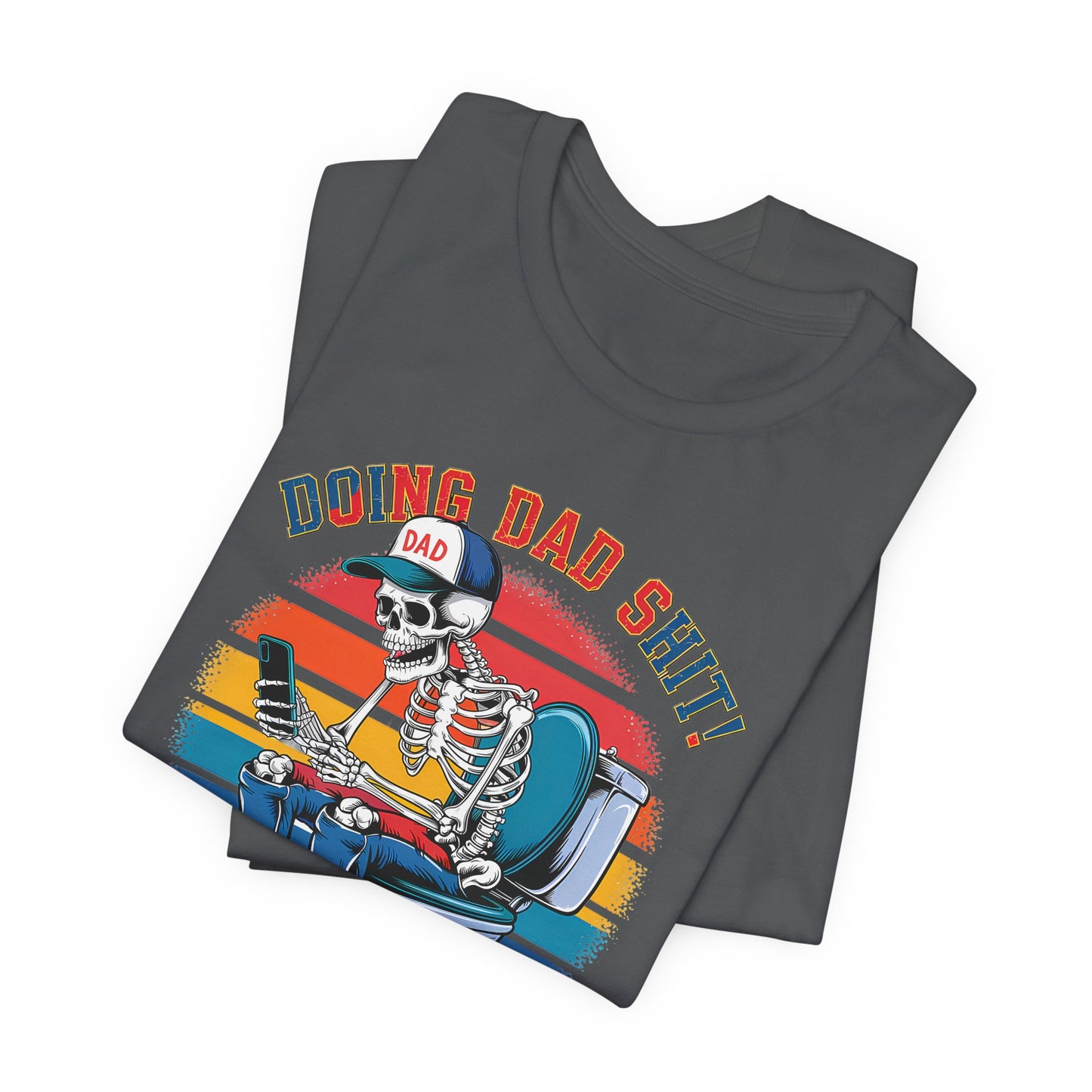 🧻 HACIENDO CABRAS DE PAPÁ | Camiseta gráfica divertida con esqueleto en el inodoro