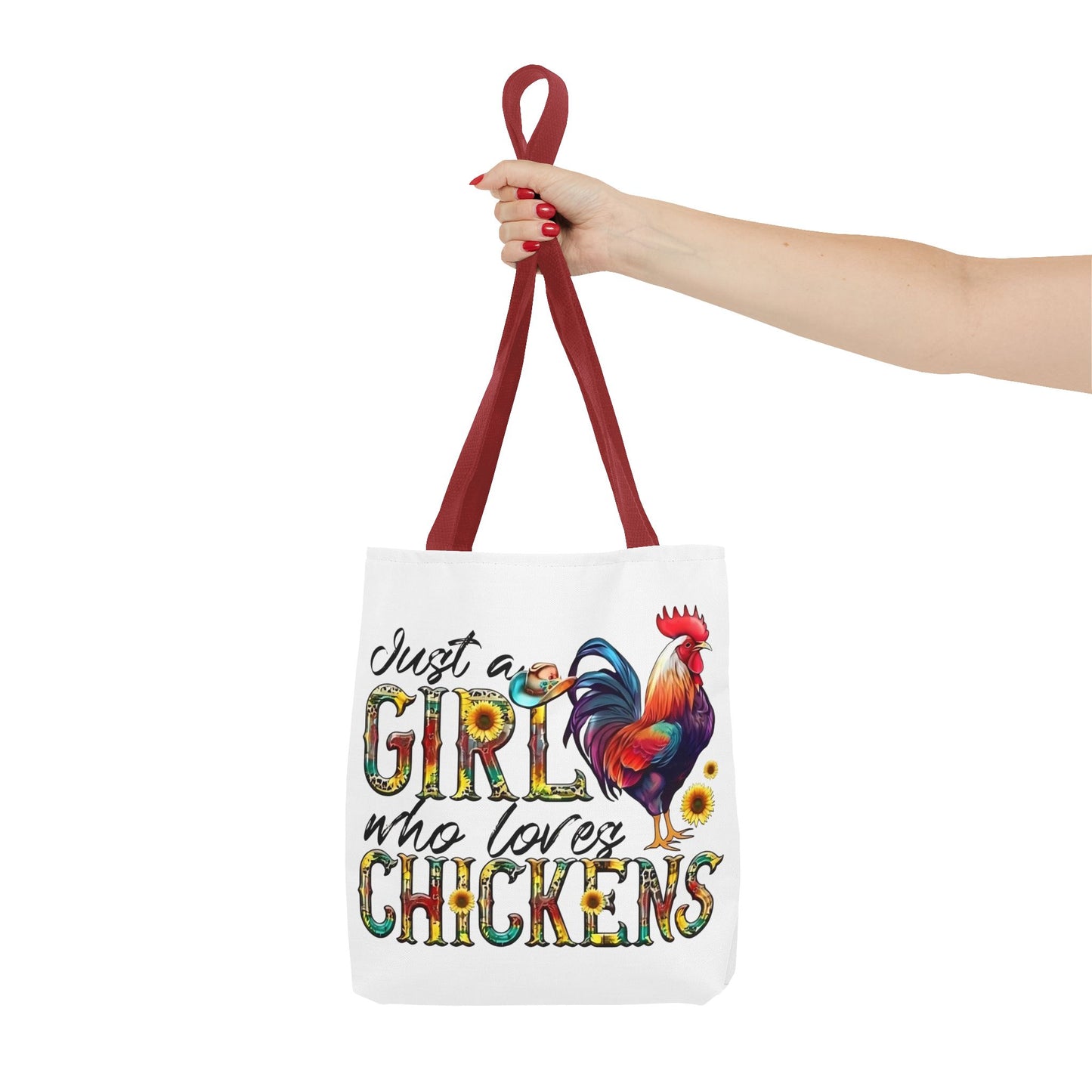 🐔 Solo una chica que ama las gallinas: Bolsa de tela estilo granja para amantes de las gallinas
