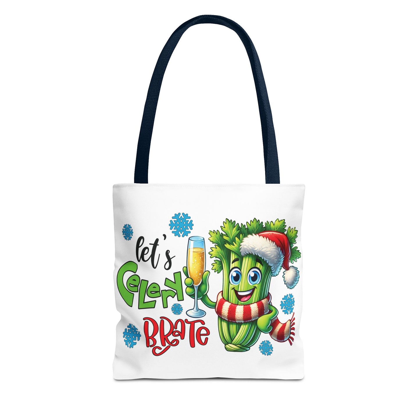 🥂 Let’s Celery-brate Christmas Tote Bag – Fun, Festive & Eco-Friendly 🎄