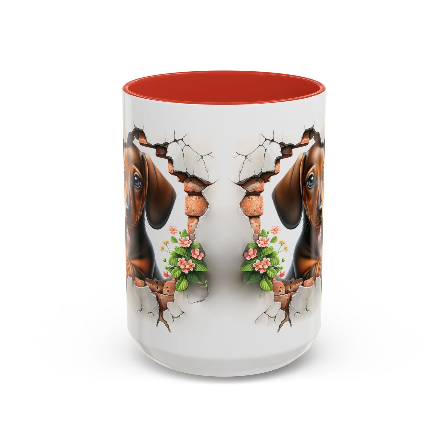 🐾🌭 Dachshund Puppy Accent Mug – Adorable Doxie Coffee Cup ☕❤️