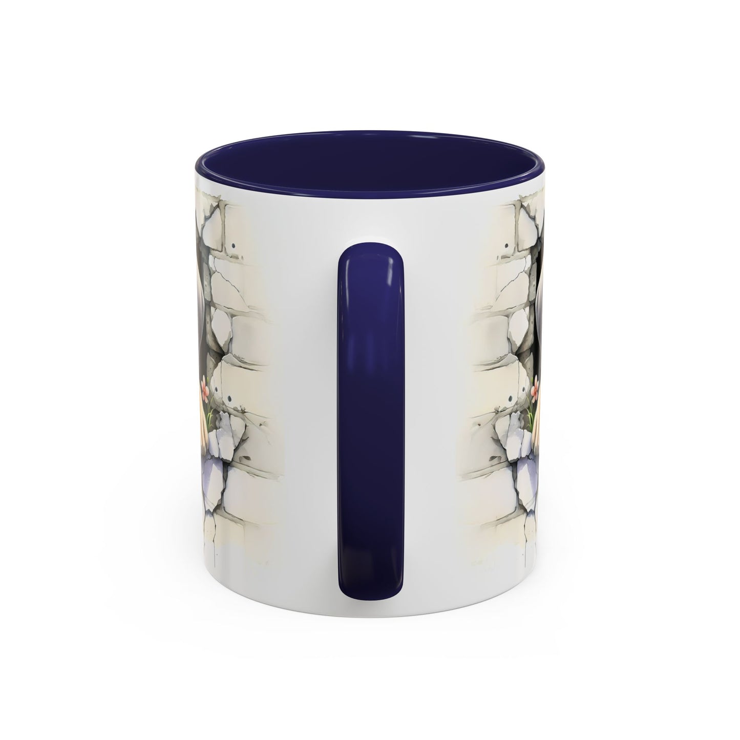 🐾 Great Dane Puppy Accent Mug – Sweet Peek-Through Puppy Design ☕💛