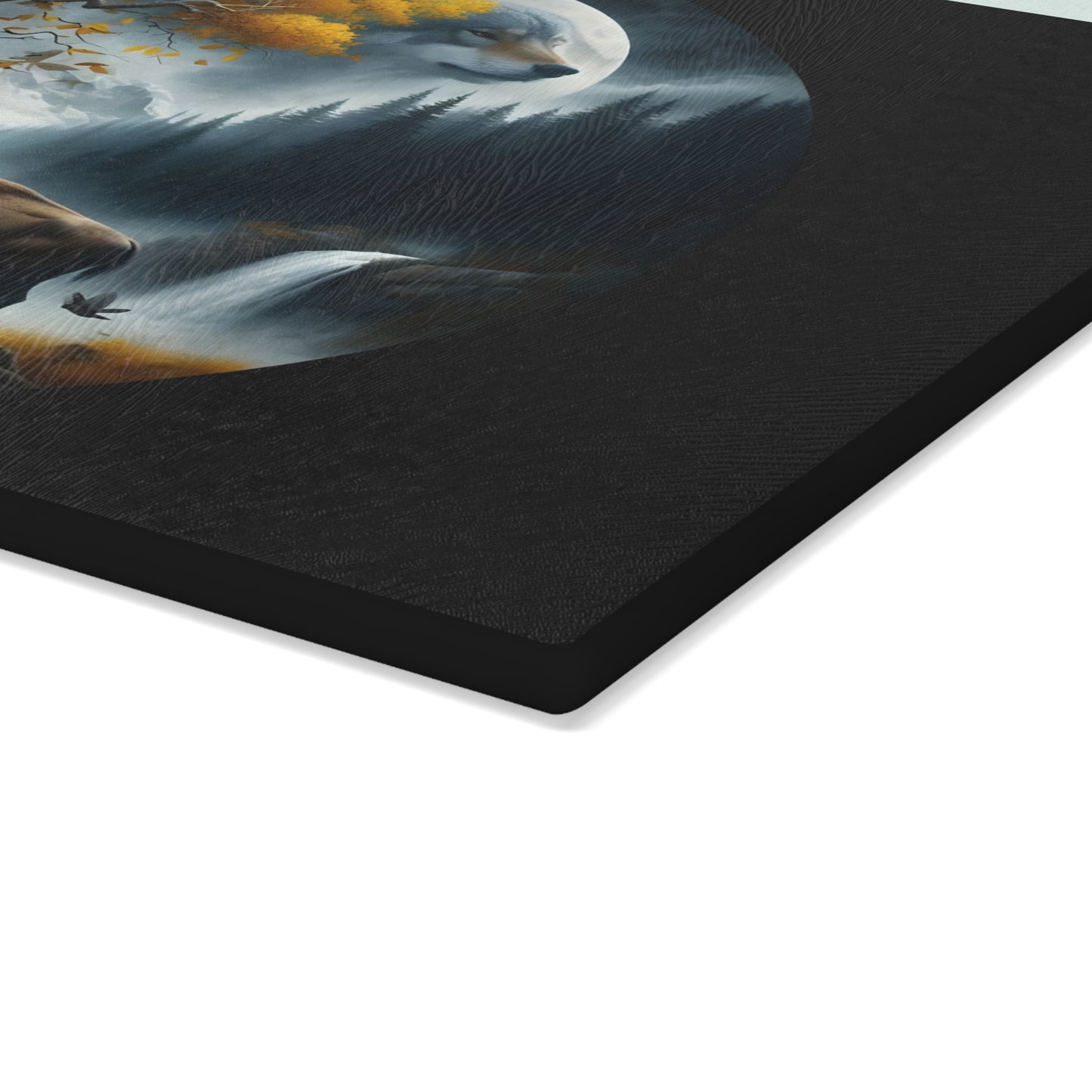 🌌 Mystic Bison Moonlight Cutting Board – Wilderness Spirit for Your Kitchen 🦬