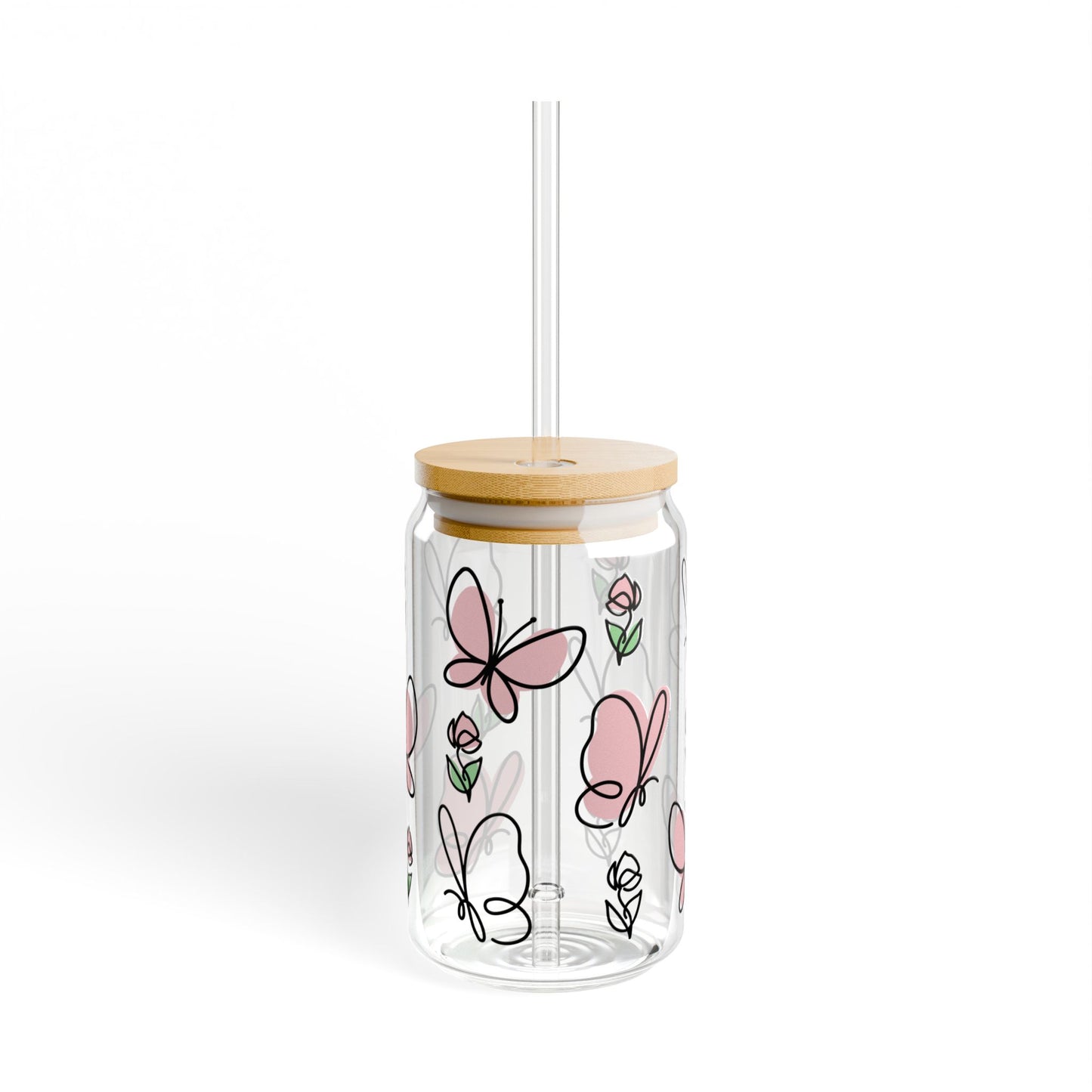 Vaso para beber con forma de mariposa rosa: una fantasía elegante para tus momentos de sorbo
