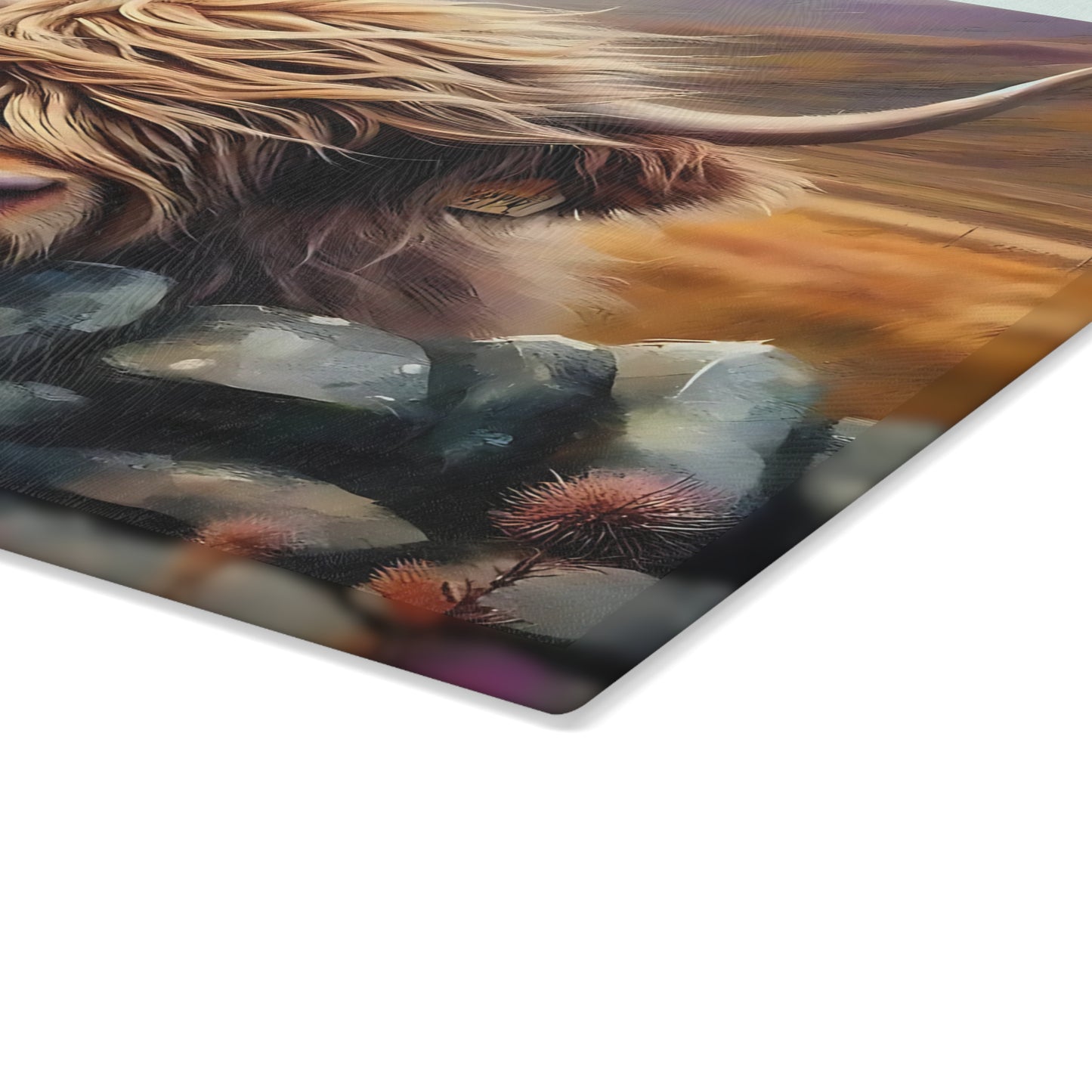🐂🌾 Rustic Highland Cow Cutting Board – Countryside Charm for Your Kitchen Décor 🪵✨