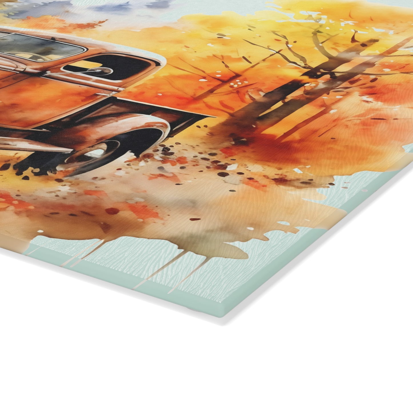 🍁 Fall Vibes Vintage Truck Cutting Board – Cozy Autumn Charm for Your Kitchen