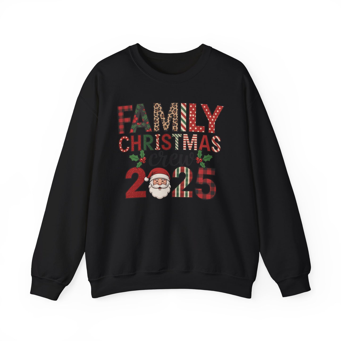 🎄👨‍👩‍👧‍👦 Family Christmas Crew 2025 Sweatshirt – Celebrate the Holidays Together 🎅✨