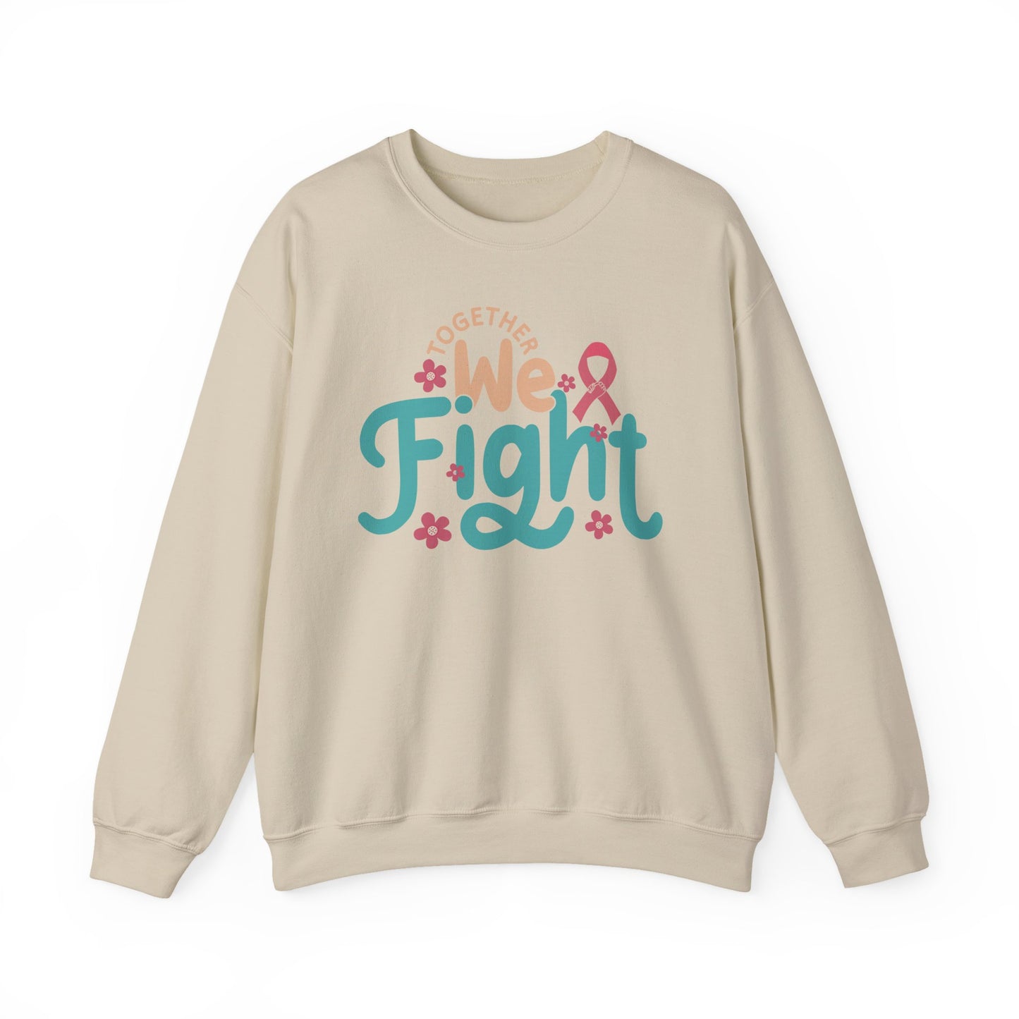 🎀🌸 Together We Fight Sweatshirt – Breast Cancer Awareness & Support Crewneck