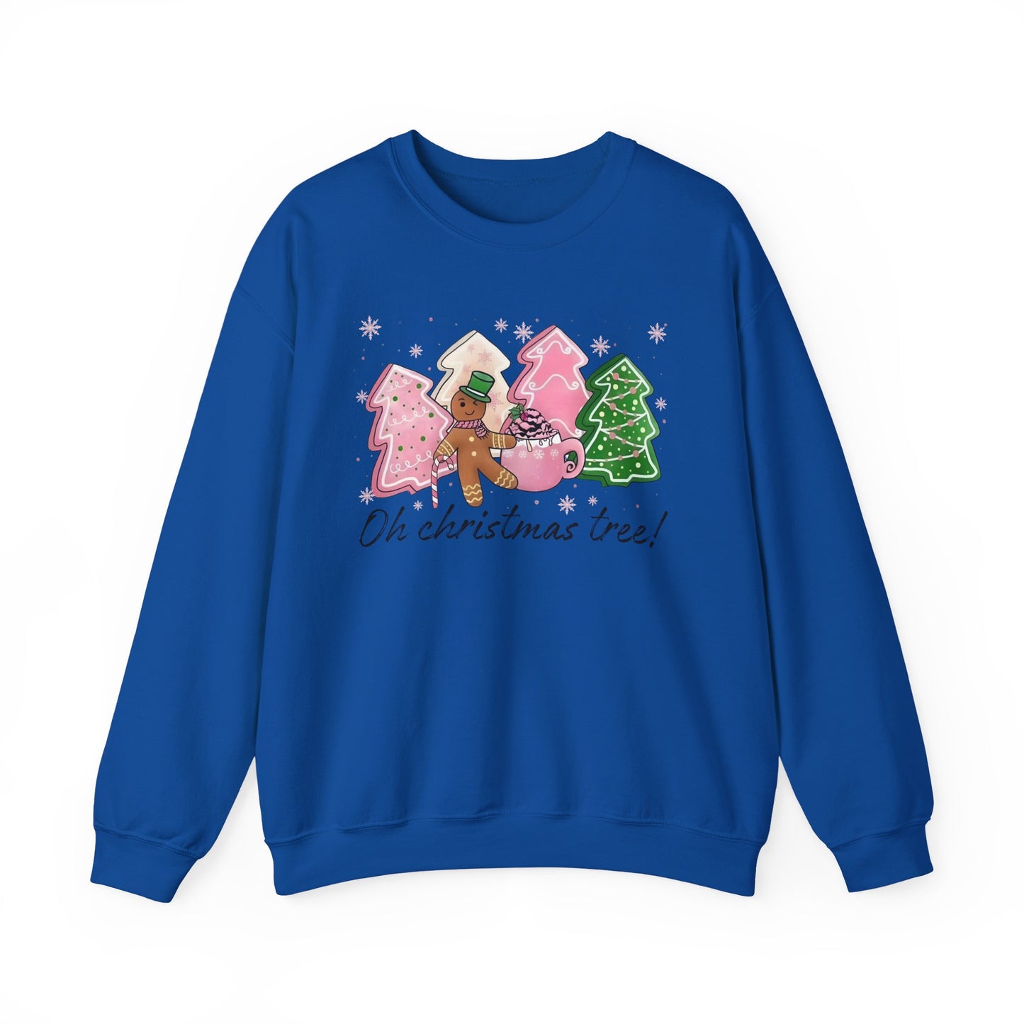 🎄🍪 Oh Christmas Tree! Gingerbread & Cocoa Crewneck – Sweet Holiday Cookie Lover Gift