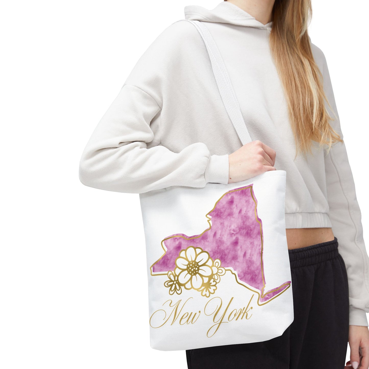 🗽 New York State Floral Tote Bag – Chic, Practical & City Charm 🌸